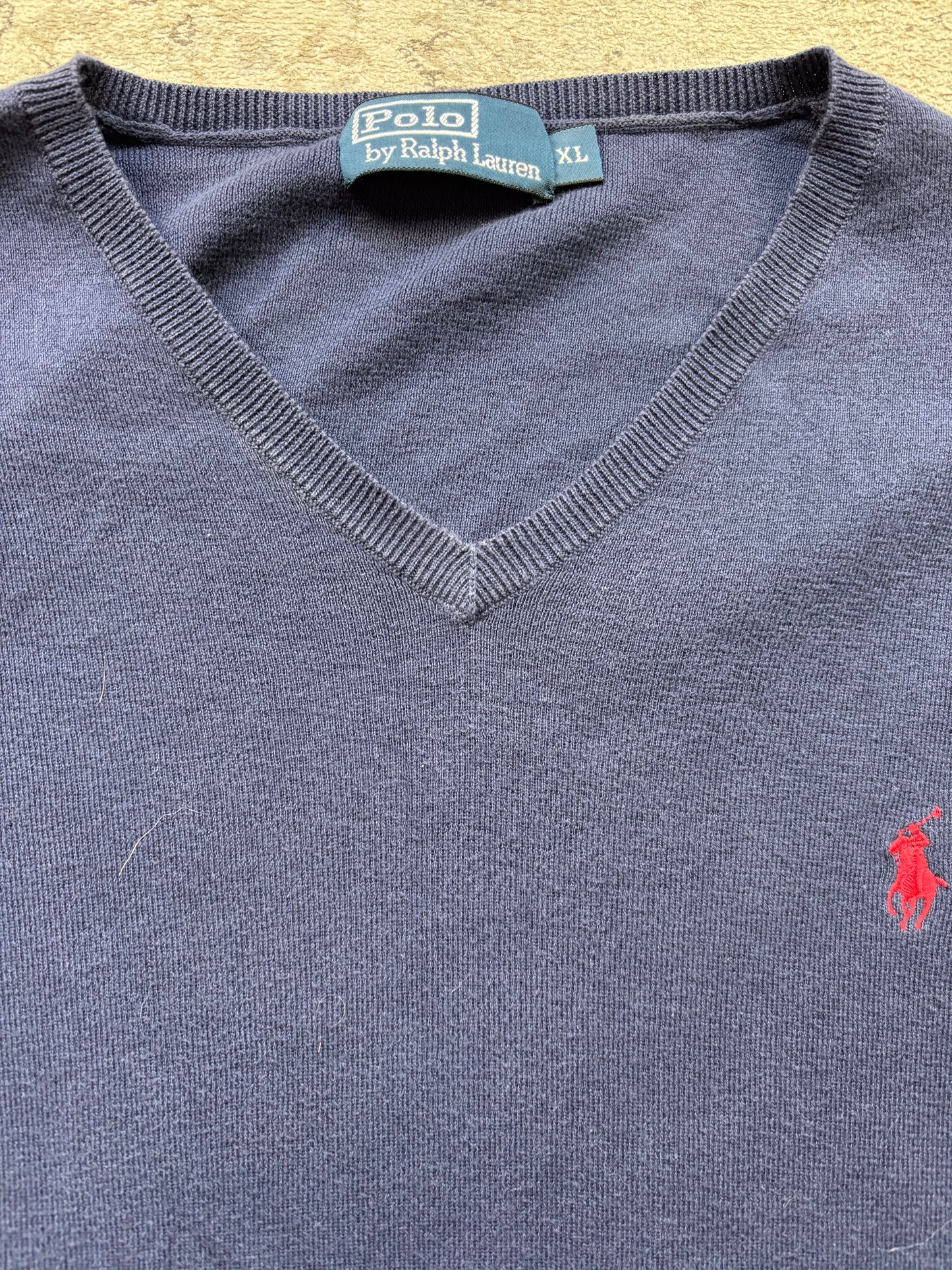 RALPH LAUREN NAVY KNIT (XL)
