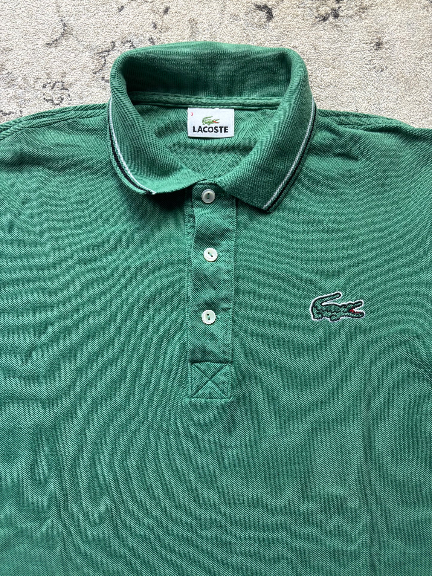 LACOSTE POLO SHIRT GREEN (S)