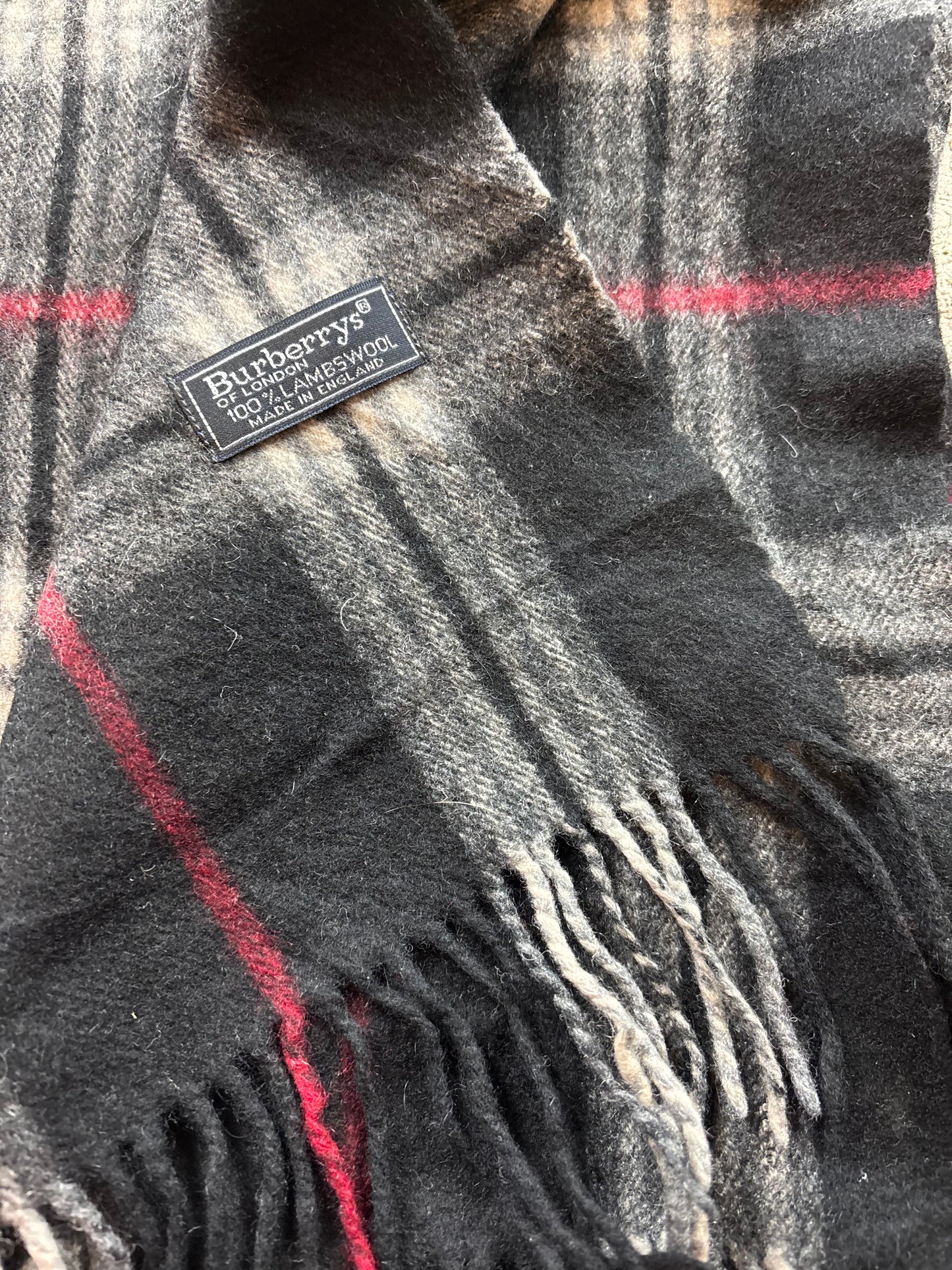 BURBERRY NOVACHECK SCARF BLACK