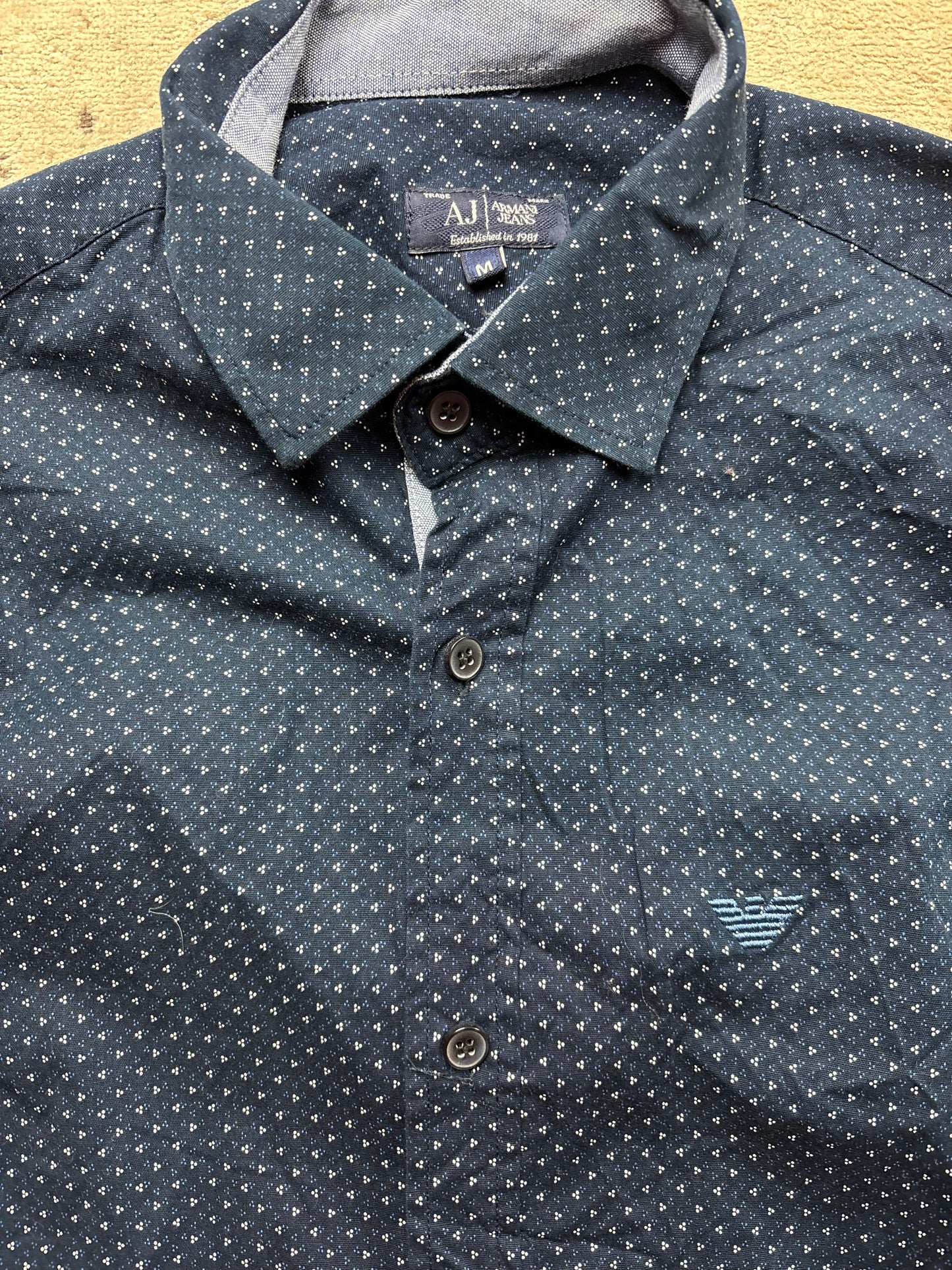 ARMANI NAVY SHIRT (M)