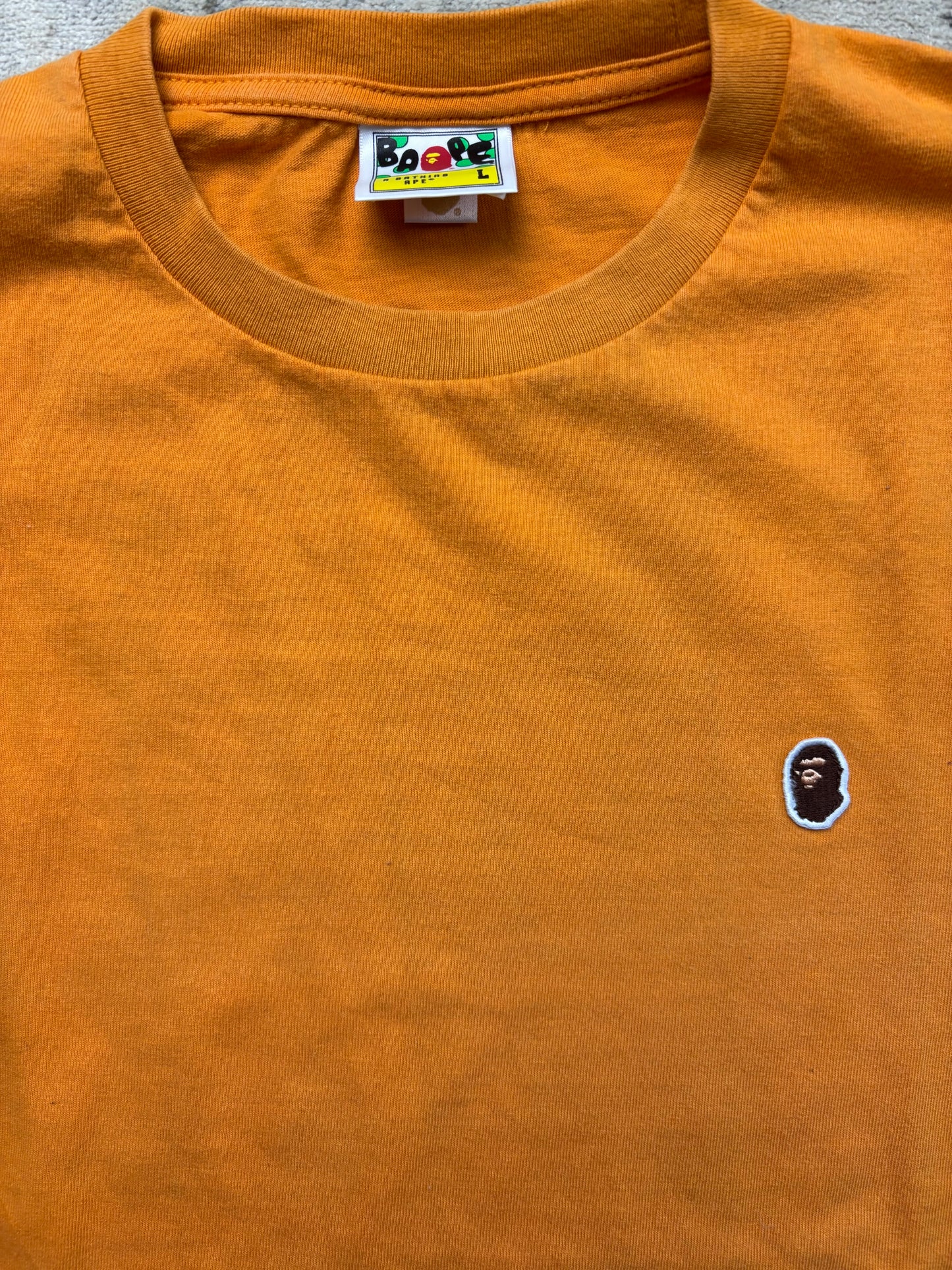 BAPE ORANGE T-SHIRT (L)