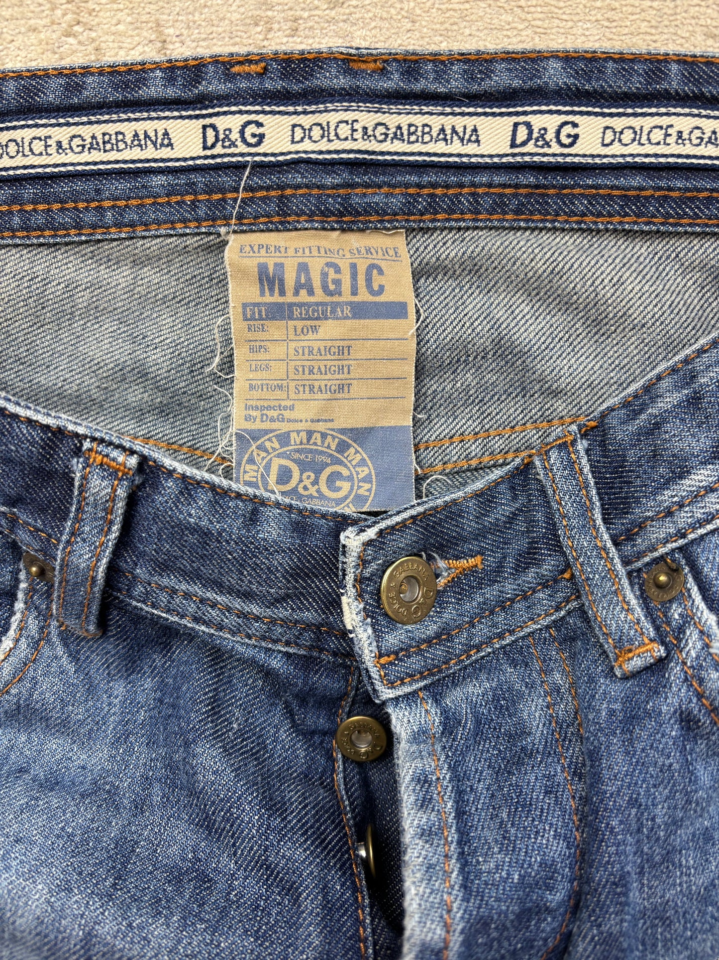 DOLCE & GABBANA JEANS W33 L32