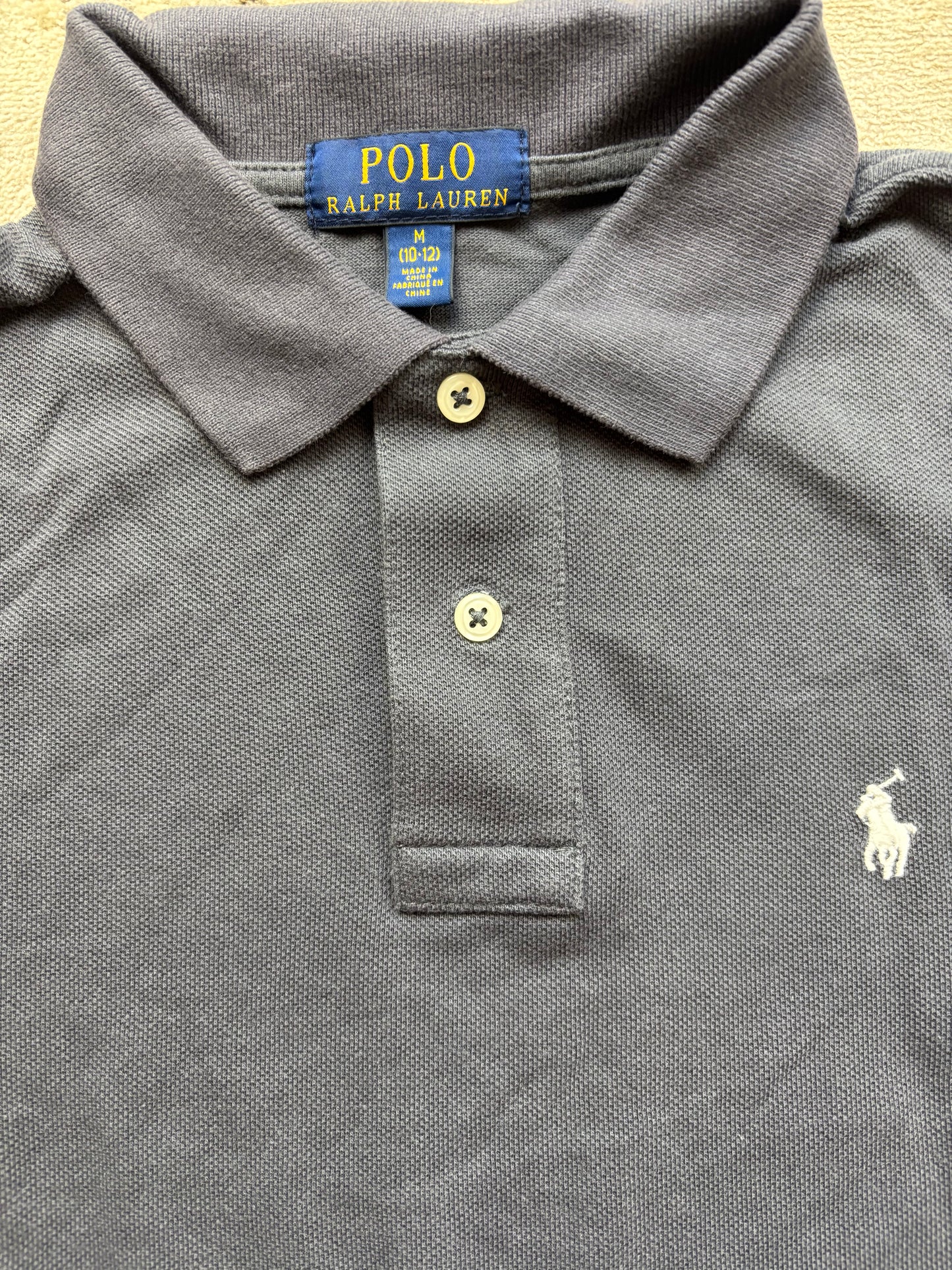 RALPH LAUREN POLO SHIRT GREY (XS)