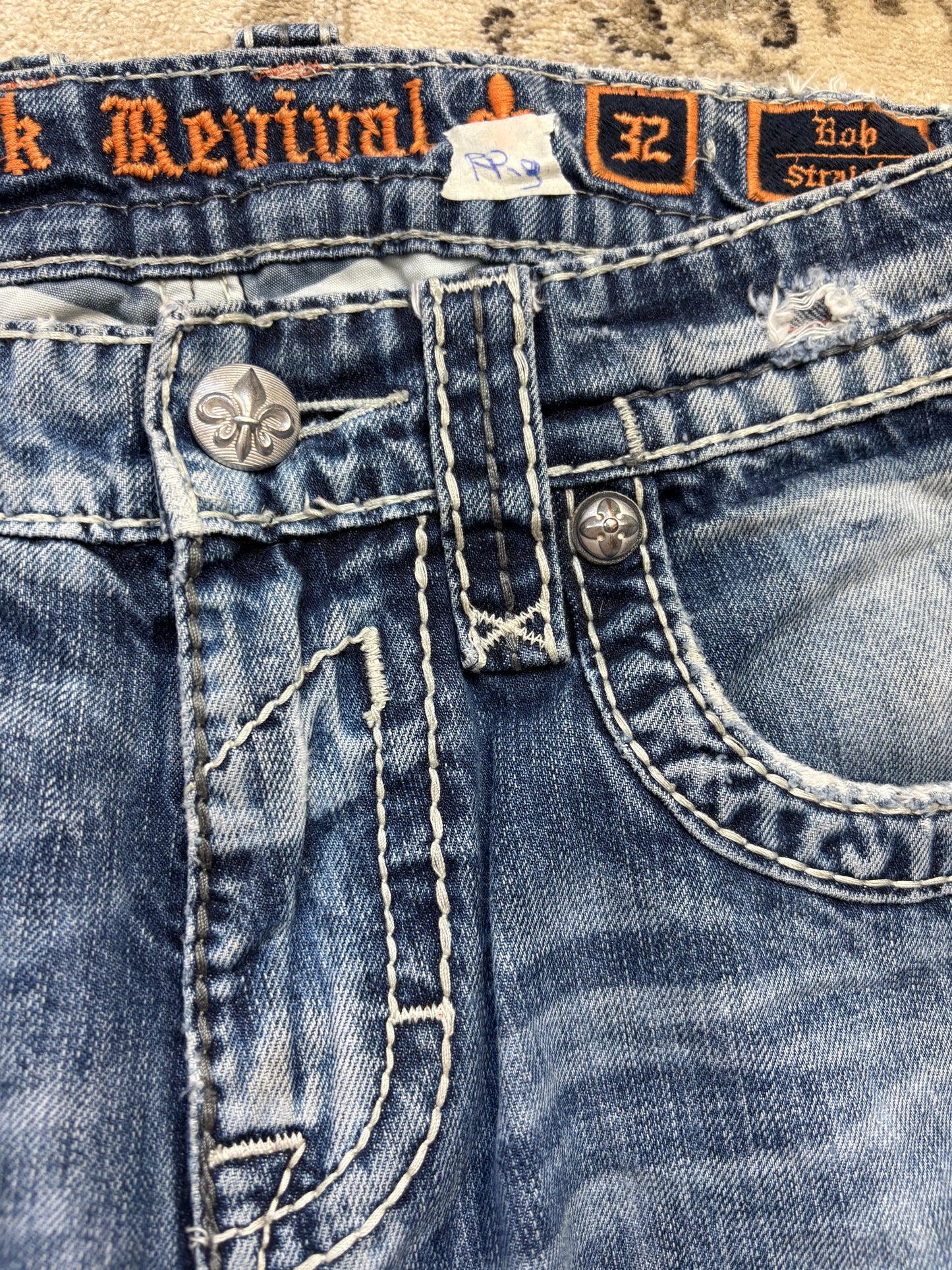ROCK REVIVAL JEANS W32 L32 #RR9