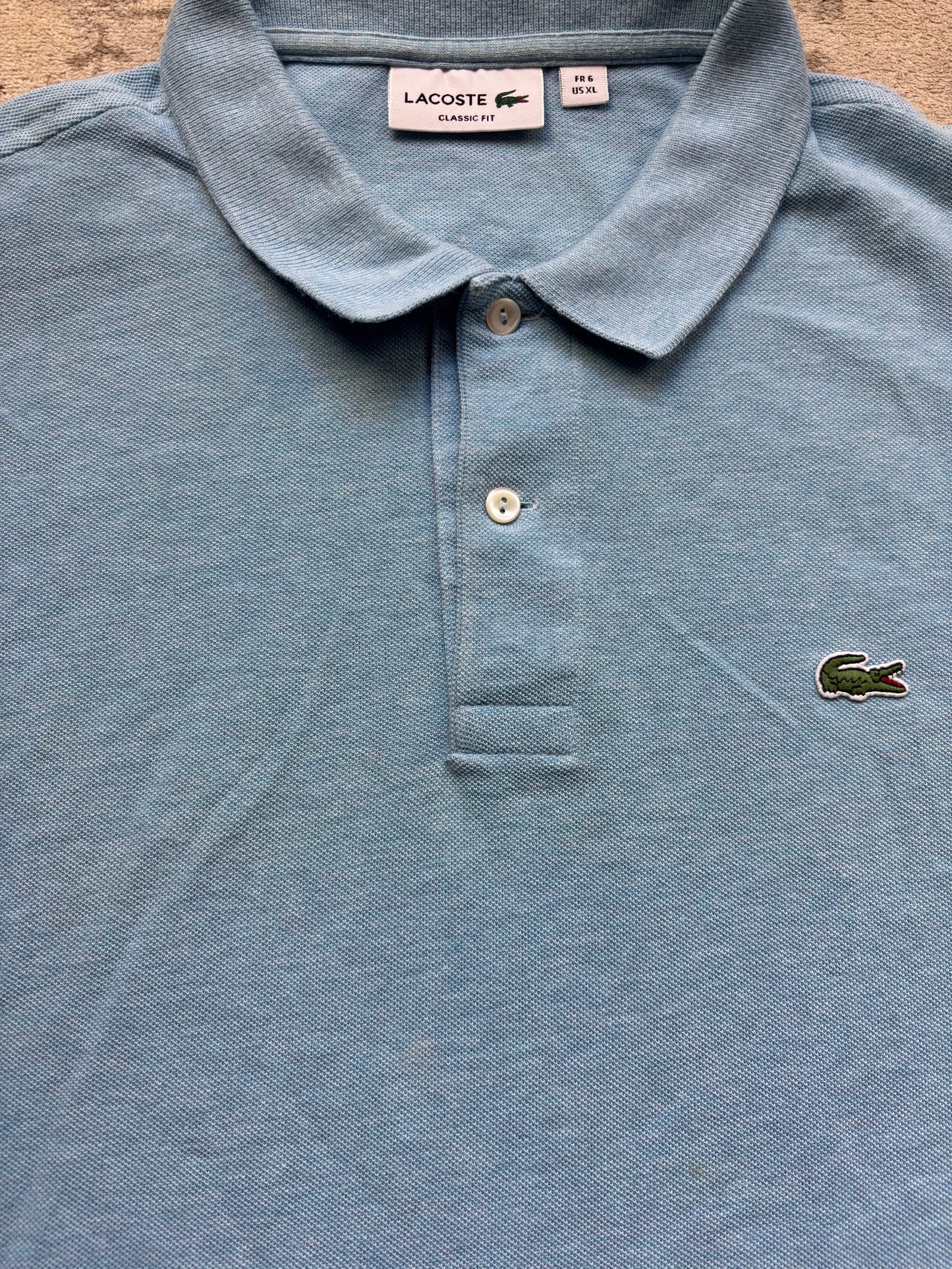 LACOSTE POLO SHIRT BABYBLUE (XL)