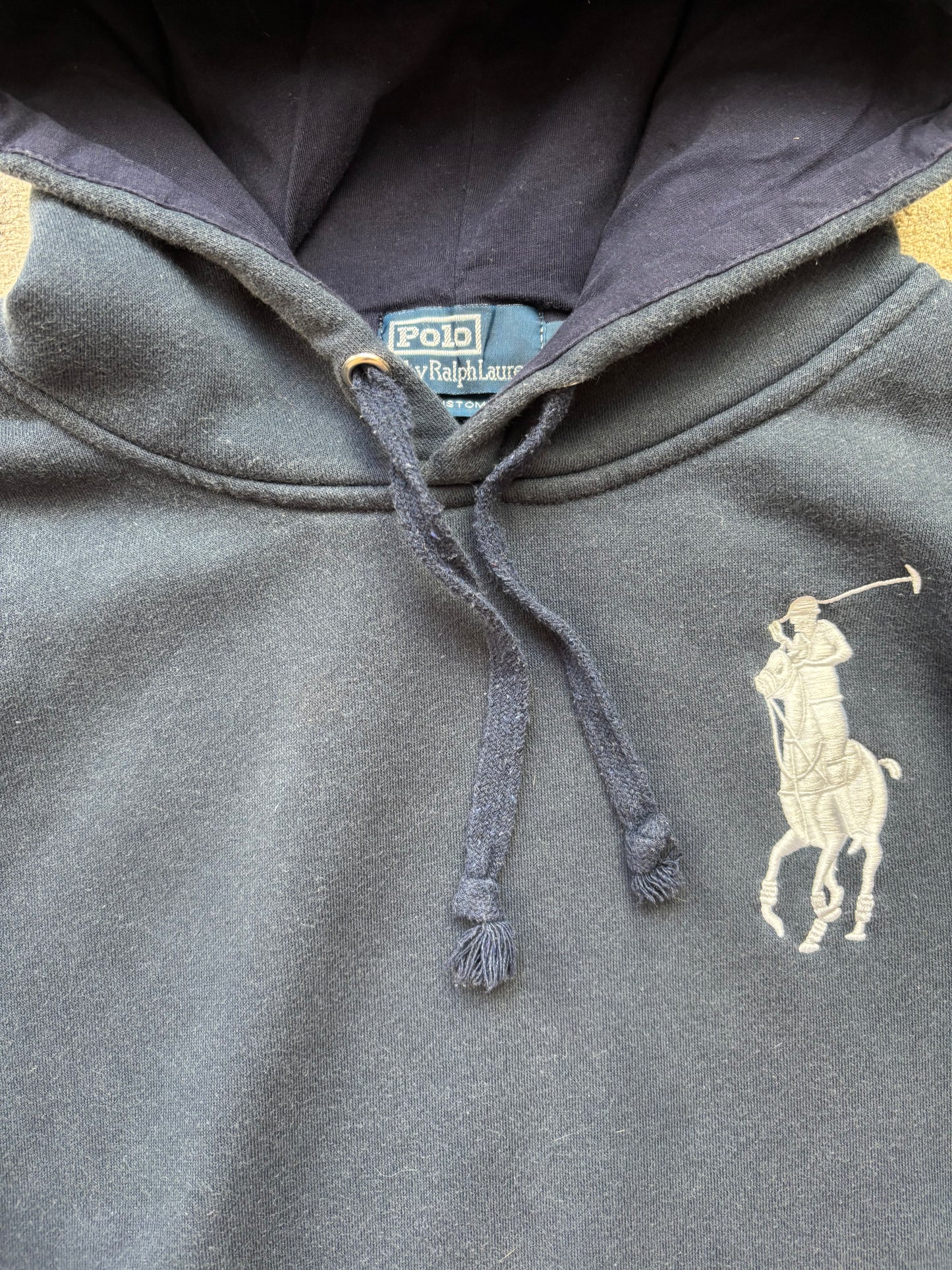RALPH LAUREN NAVY HOODIE (M)