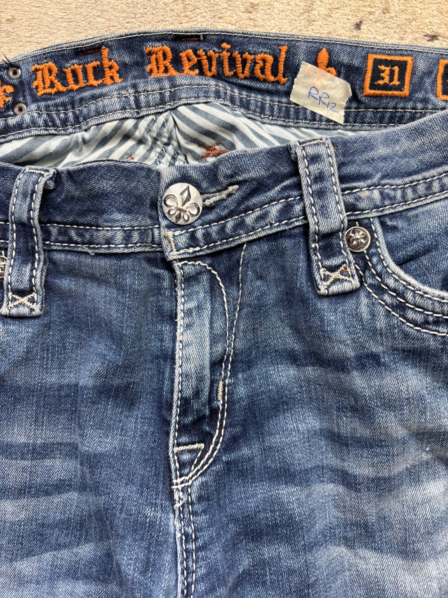 ROCK REVIVAL JEANS W31 L32 #RR12