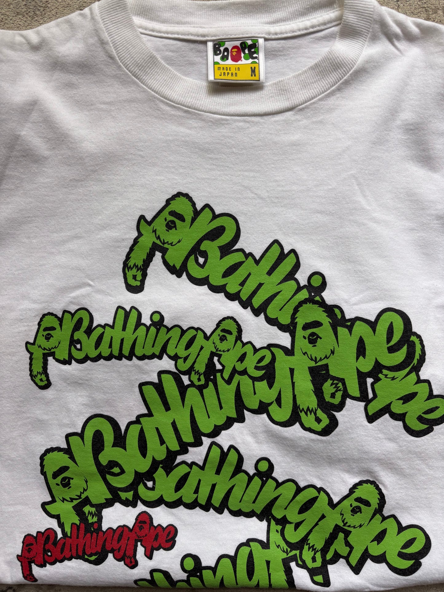 BAPE WHITE T-SHIRT (M)