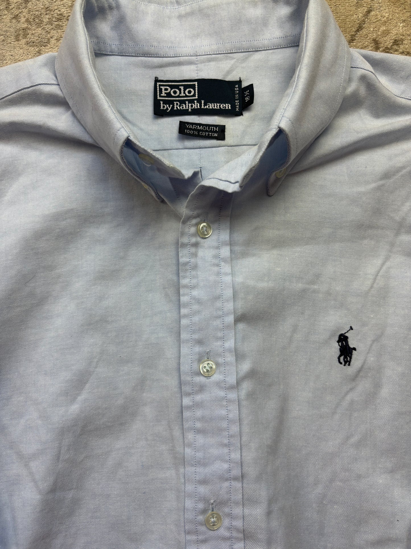 RALPH LAUREN SHIRT BABYBLUE (L)