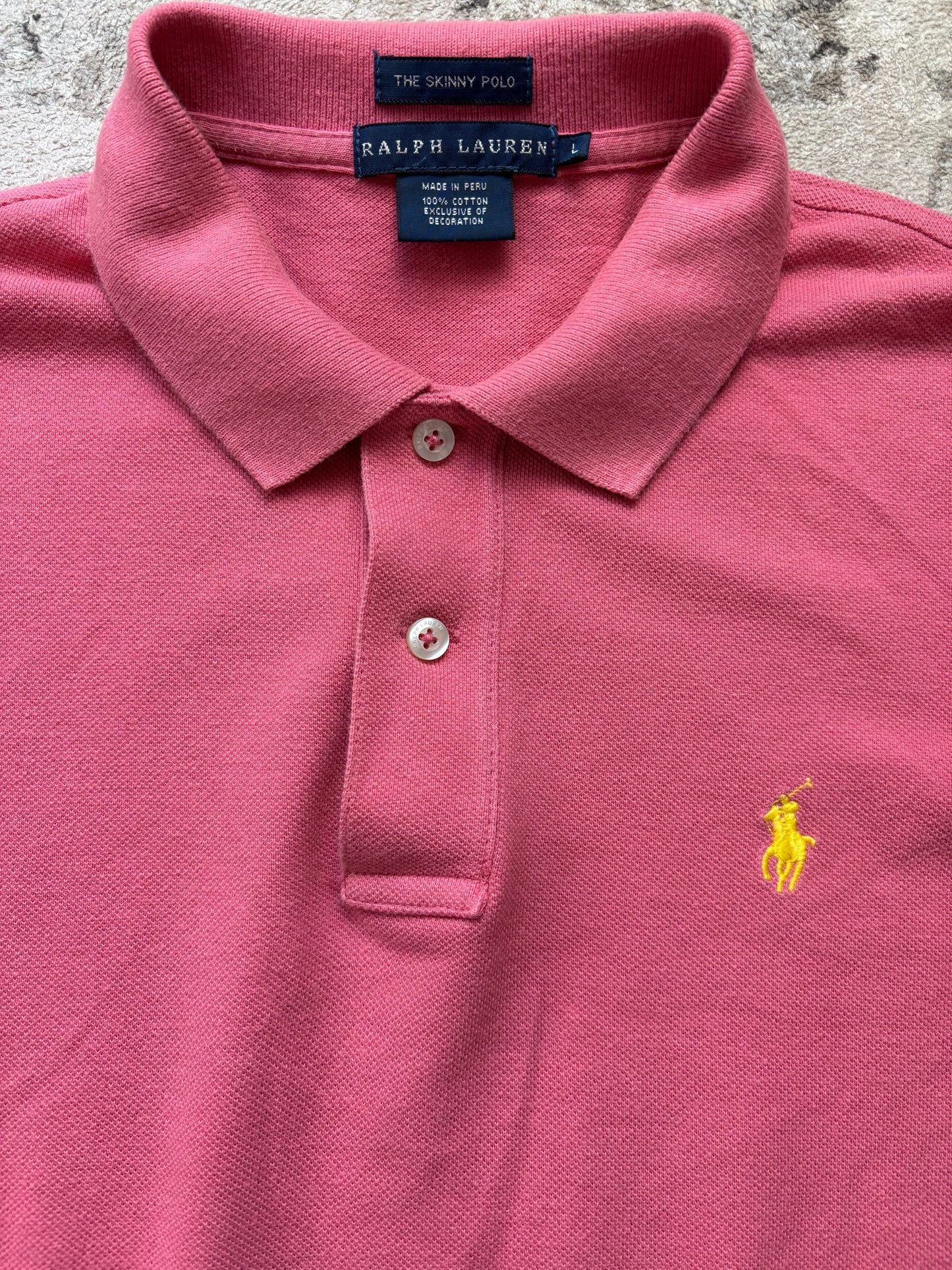 RALPH LAUREN POLO SHIRT PINK (S)