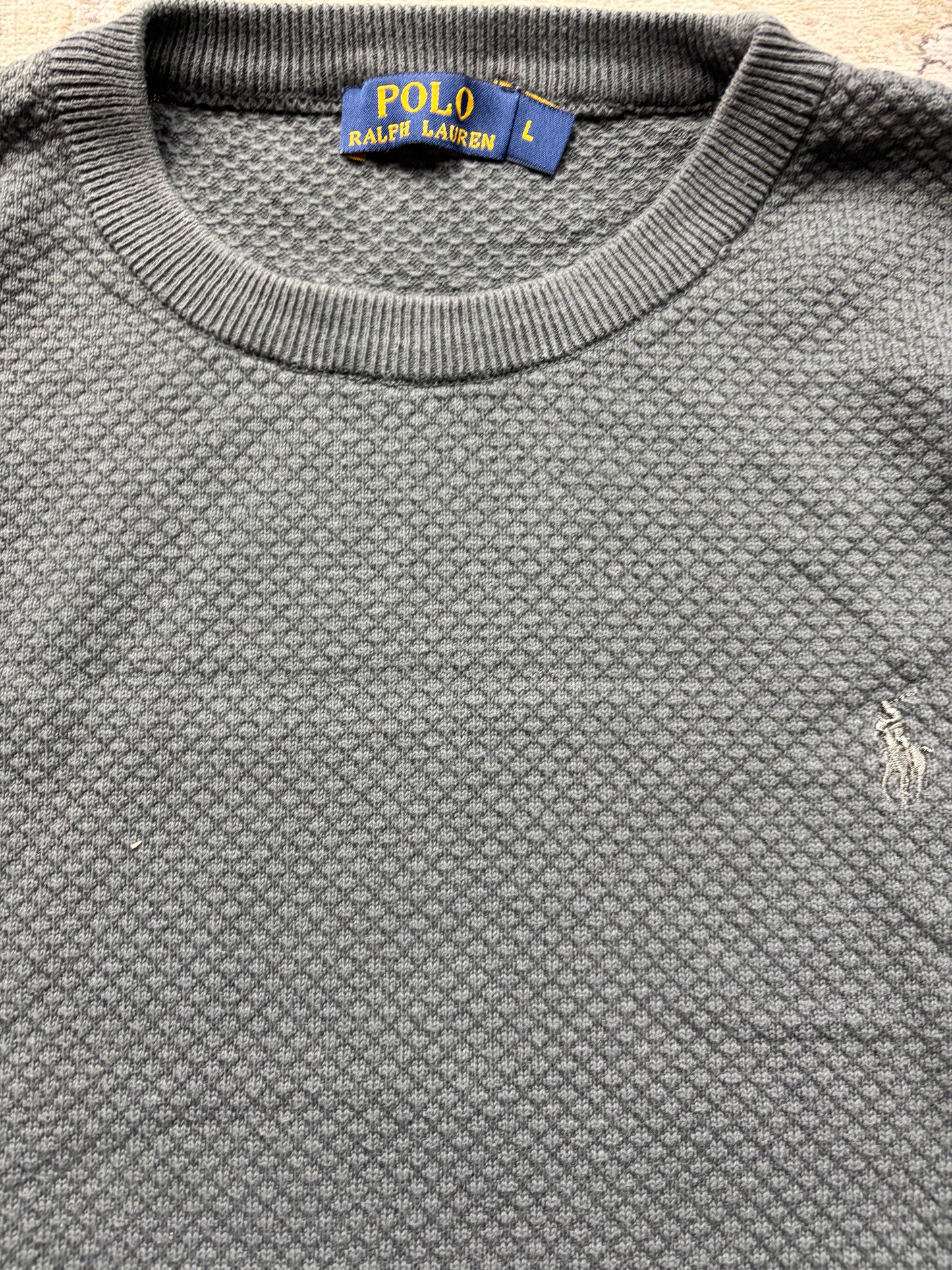 RALPH LAUREN GREY KNIT (L)