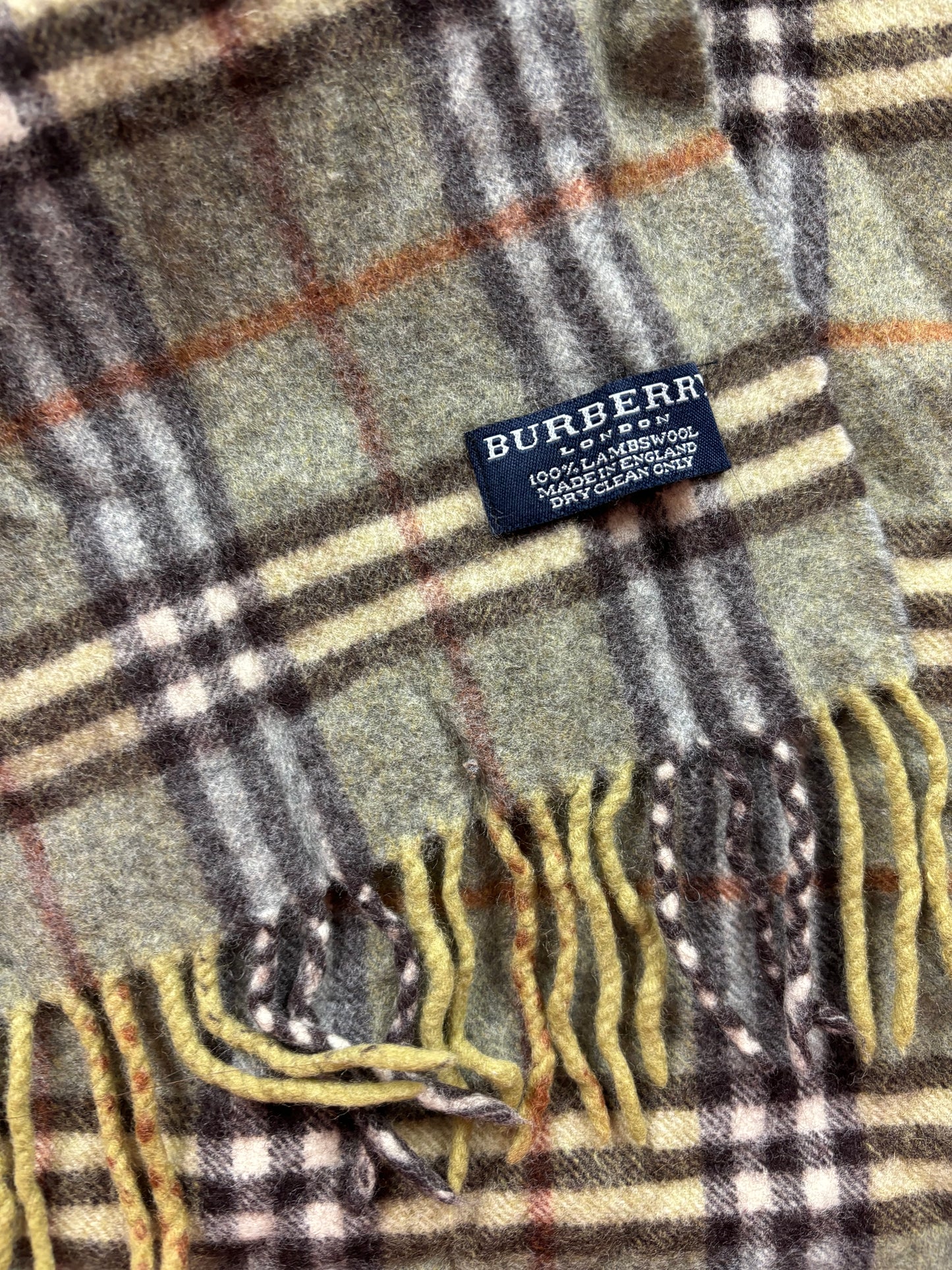 BURBERRY NOVACHECK SCARF GREEN