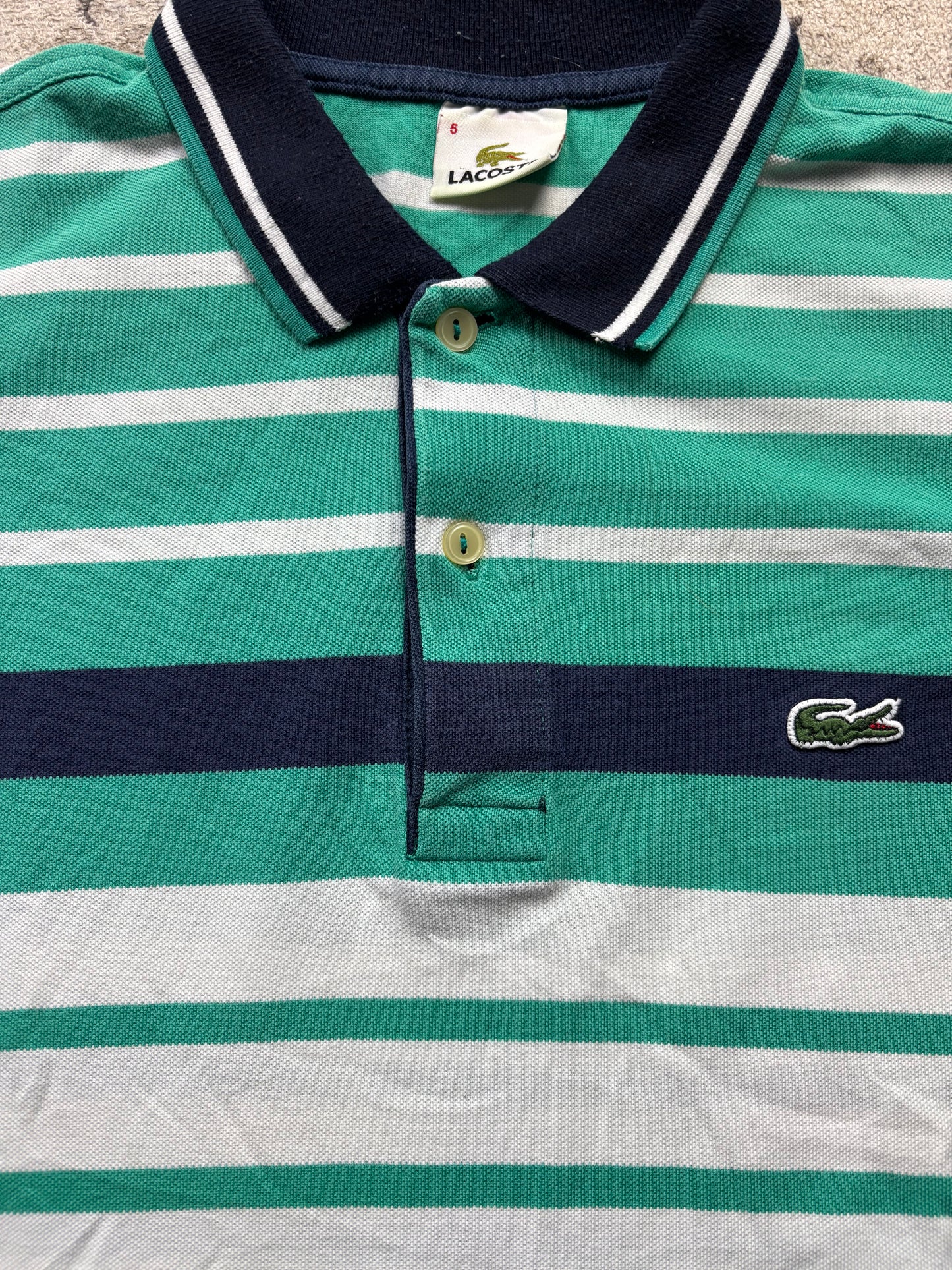 LACOSTE POLO SHIRT STRIPED (M)