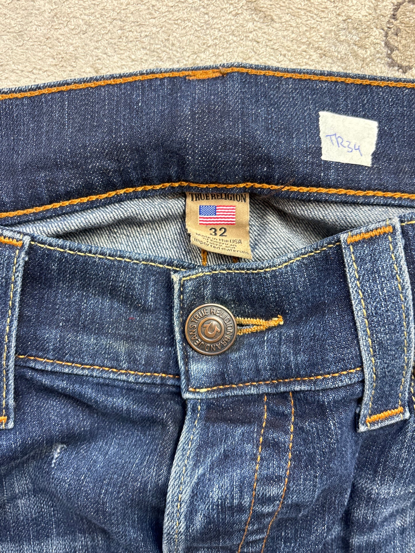 TRUE RELIGION JEANS W32 L34 #TR34