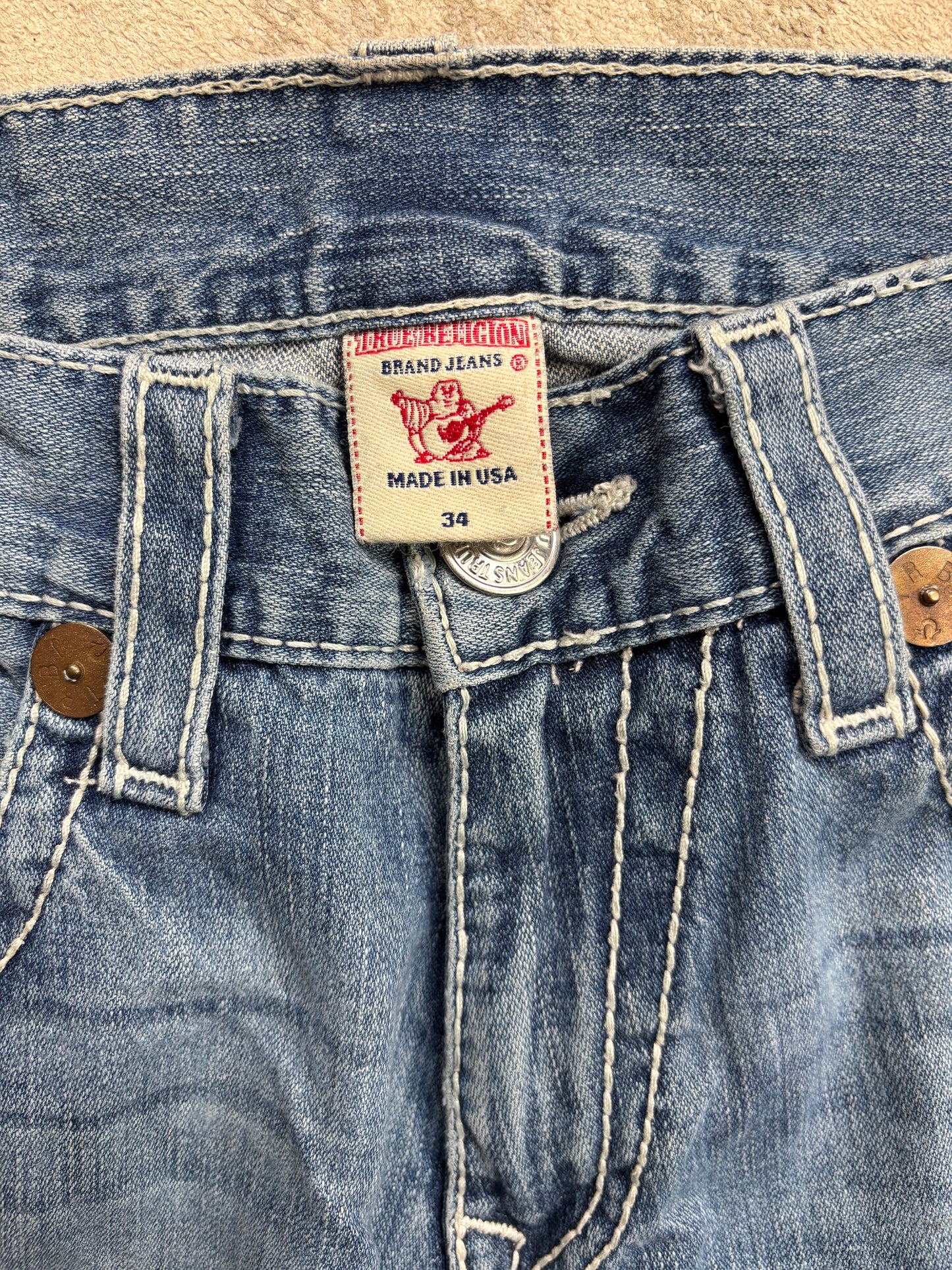 TRUE RELIGION JEANS W34 L34 #TR56