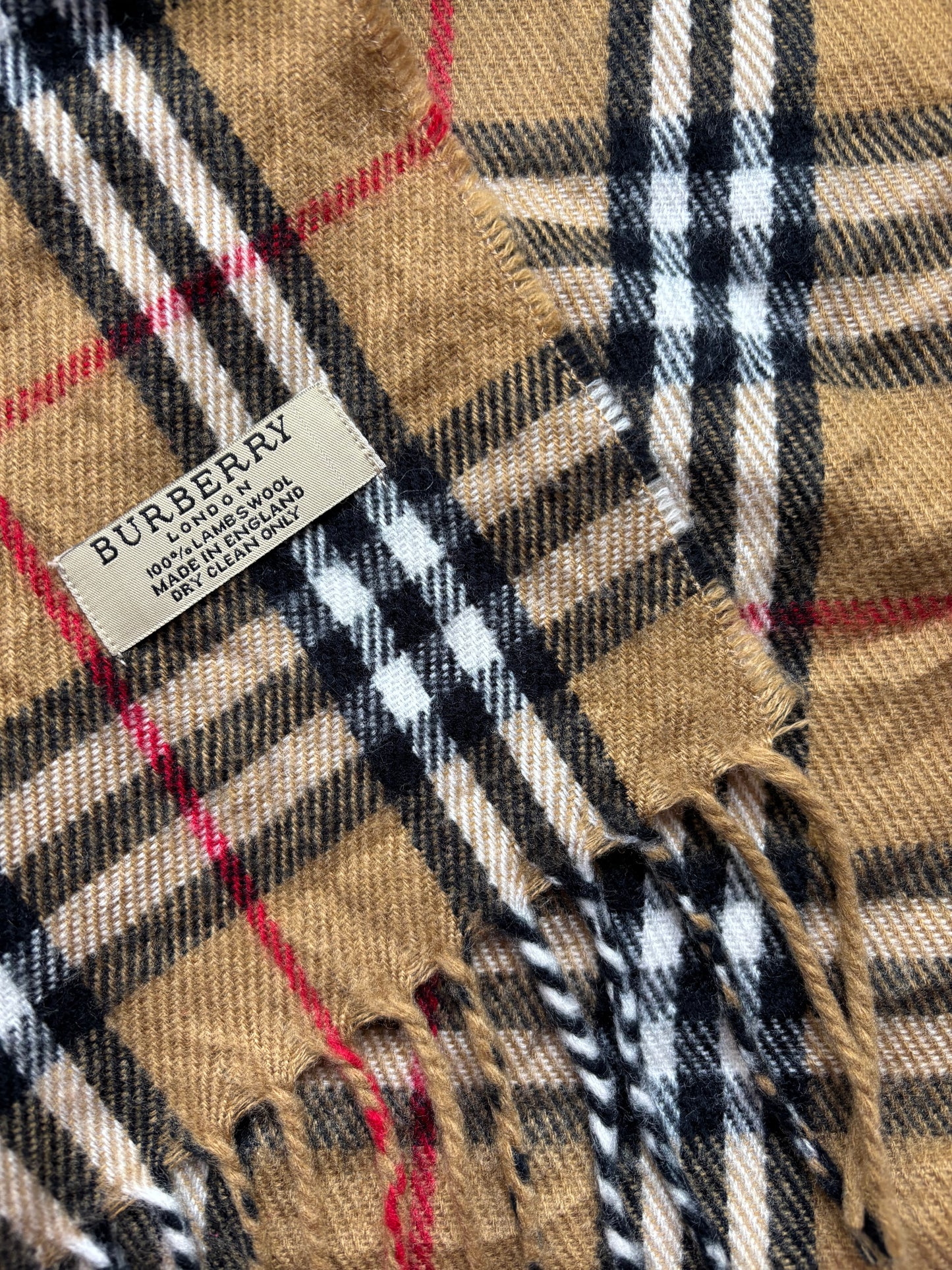 BURBERRY NOVACHECK SCARF BEIGE