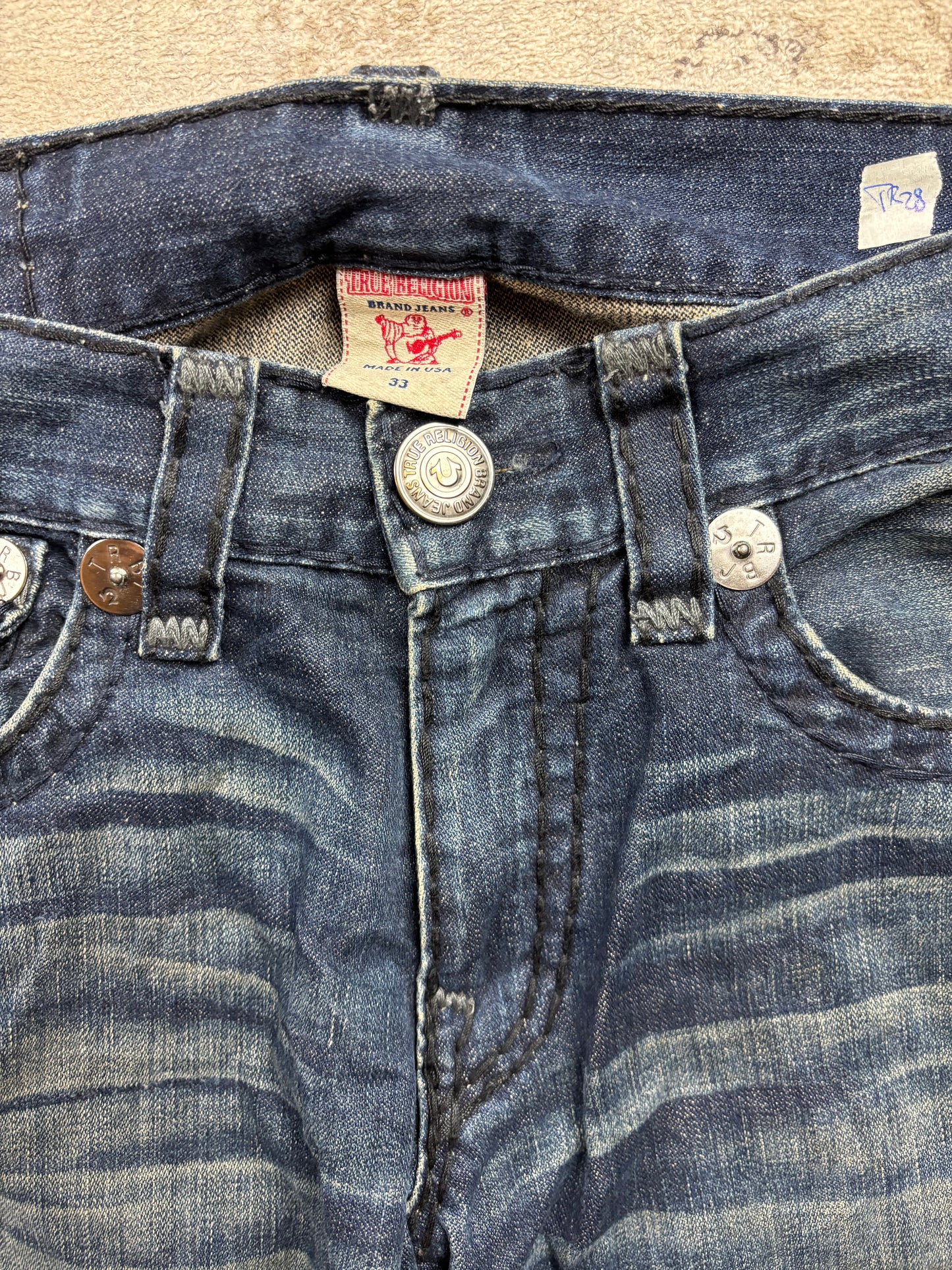TRUE RELIGION JEANS W33 L32 #TR28