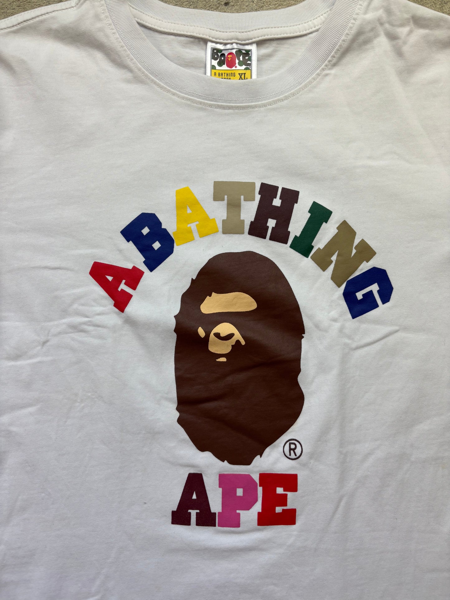 BAPE WHITE T-SHIRT (L)