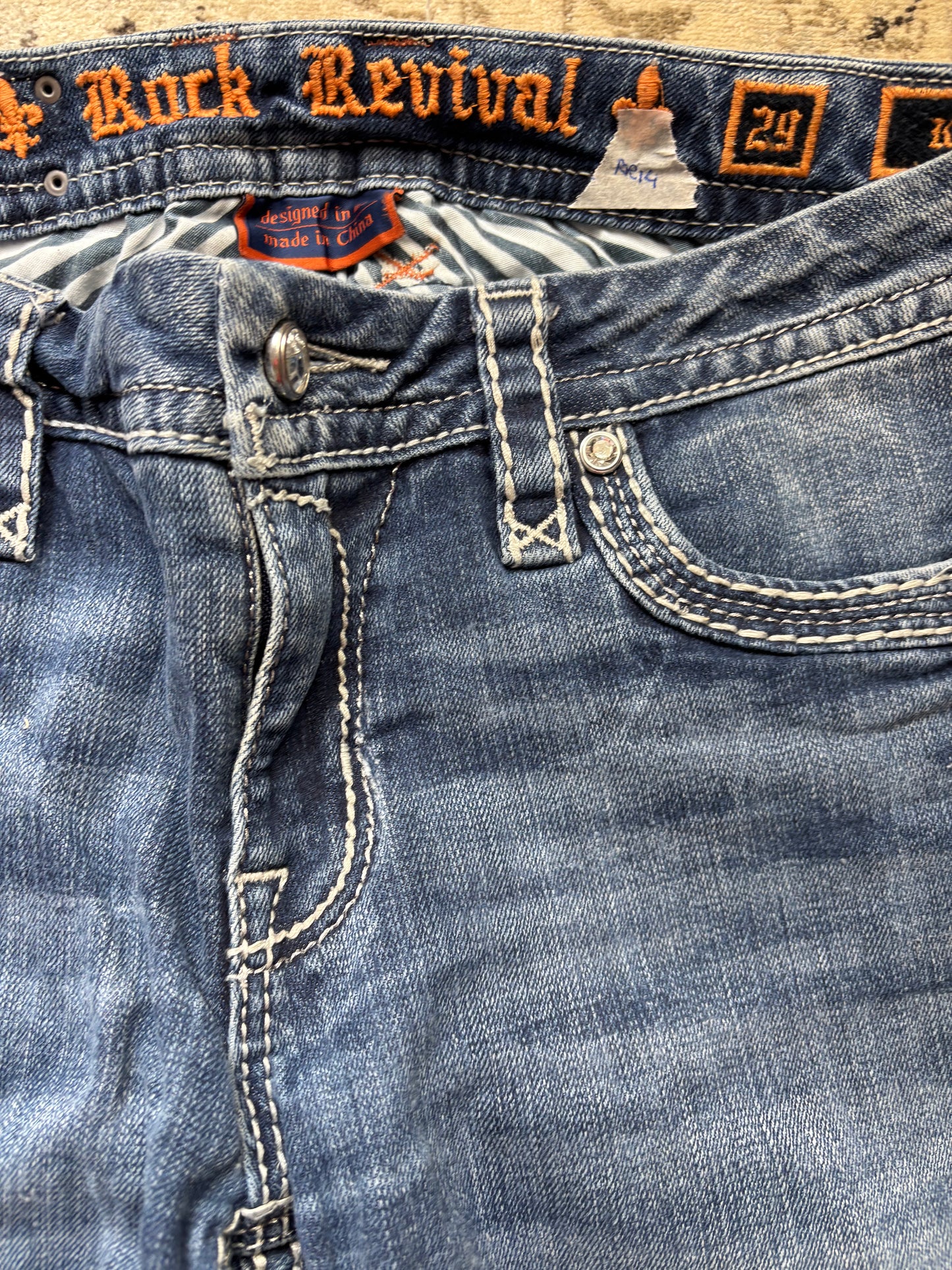 ROCK REVIVAL JEANS W29 L32 #RR14