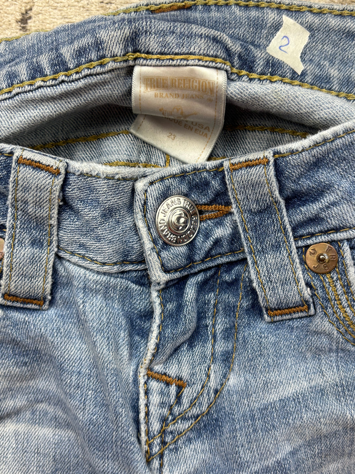 TRUE RELIGION JEANS W23 L30 #TR2