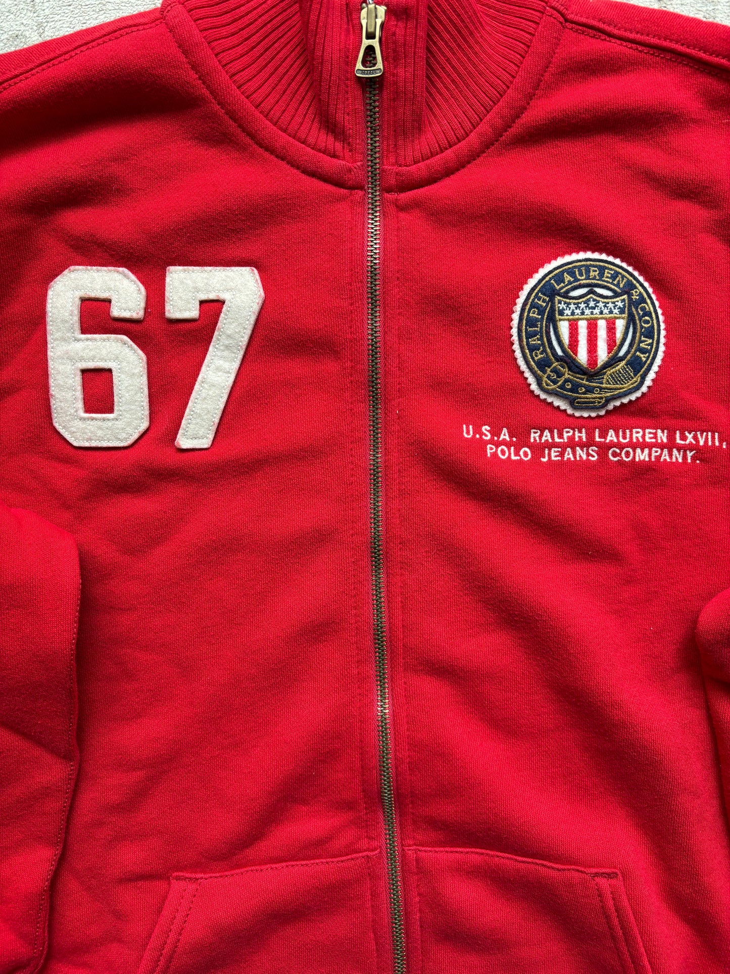 RALPH LAUREN ZIP UP HOODIE (M)