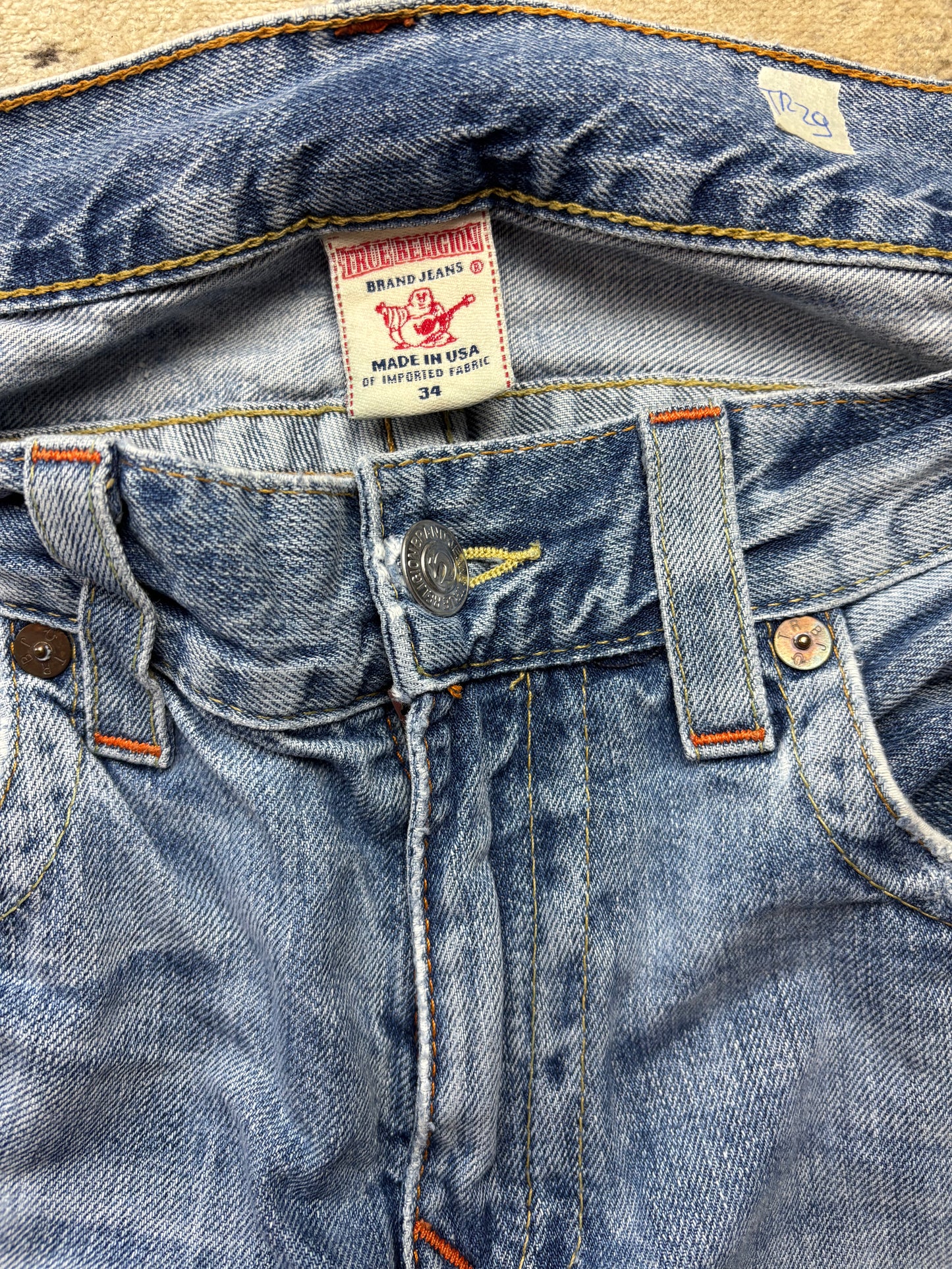 TRUE RELIGION JEANS W34 L34 #TR29