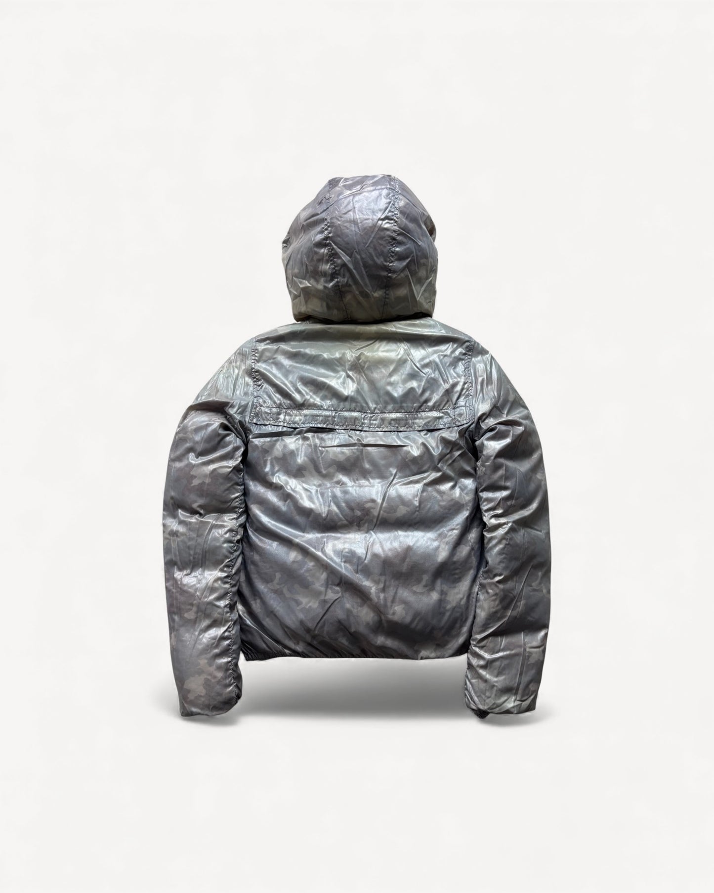 DUVETICA NAVY REVERSIBLE WOMEN PUFFER JACKET (S)