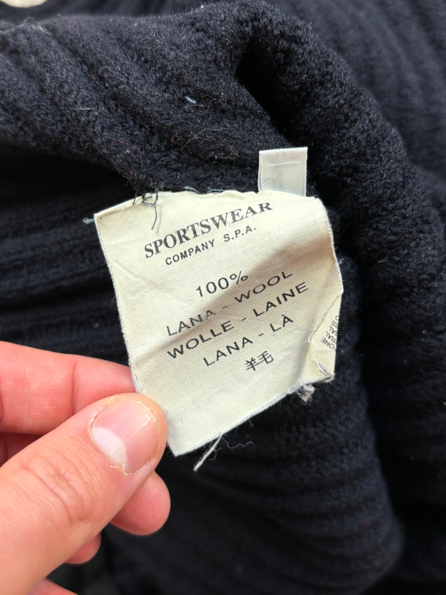 STONE ISLAND HALF ZIP UP KNIT (S)