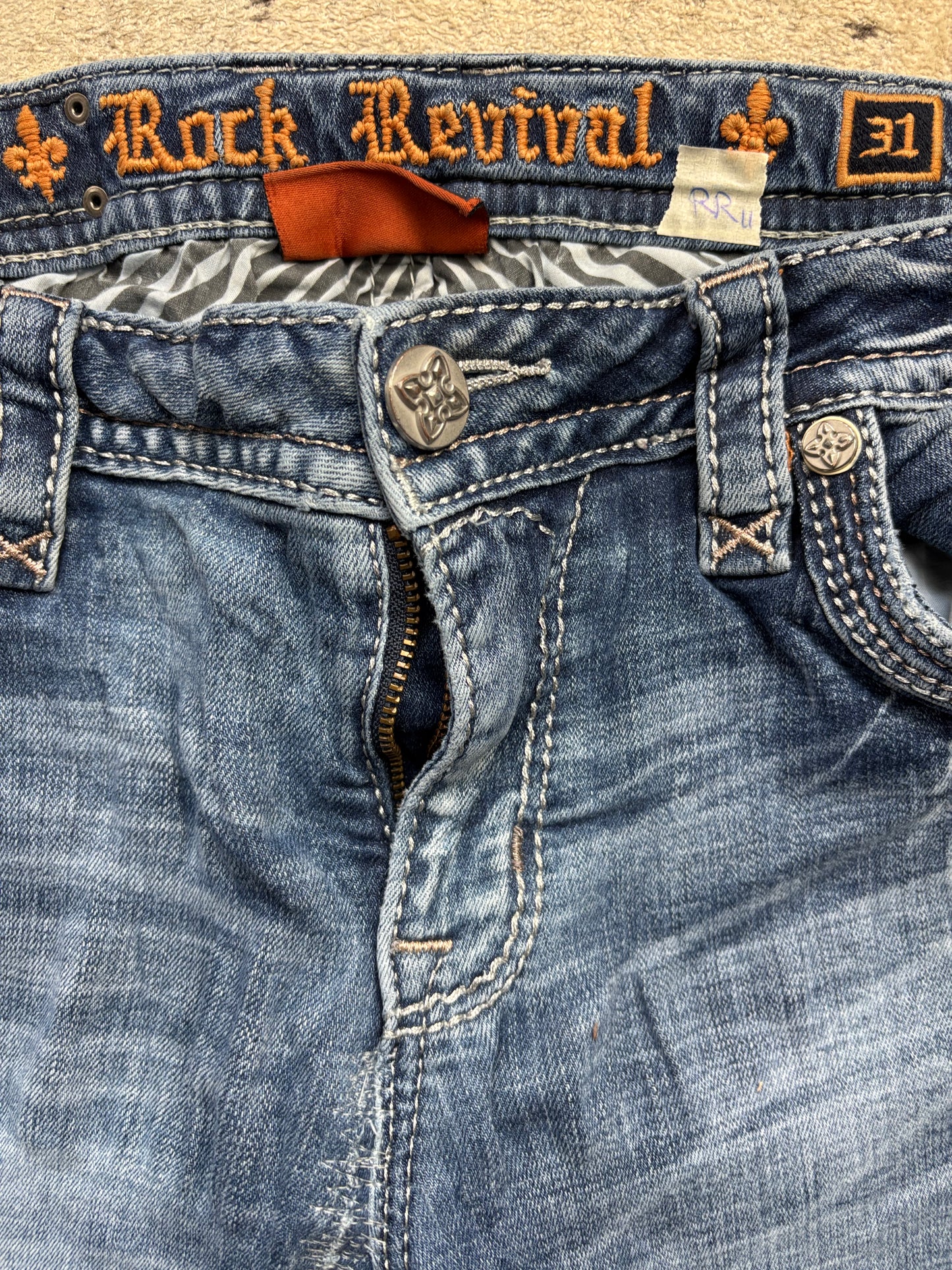 ROCK REVIVAL JEANS W31 L32 #RR11