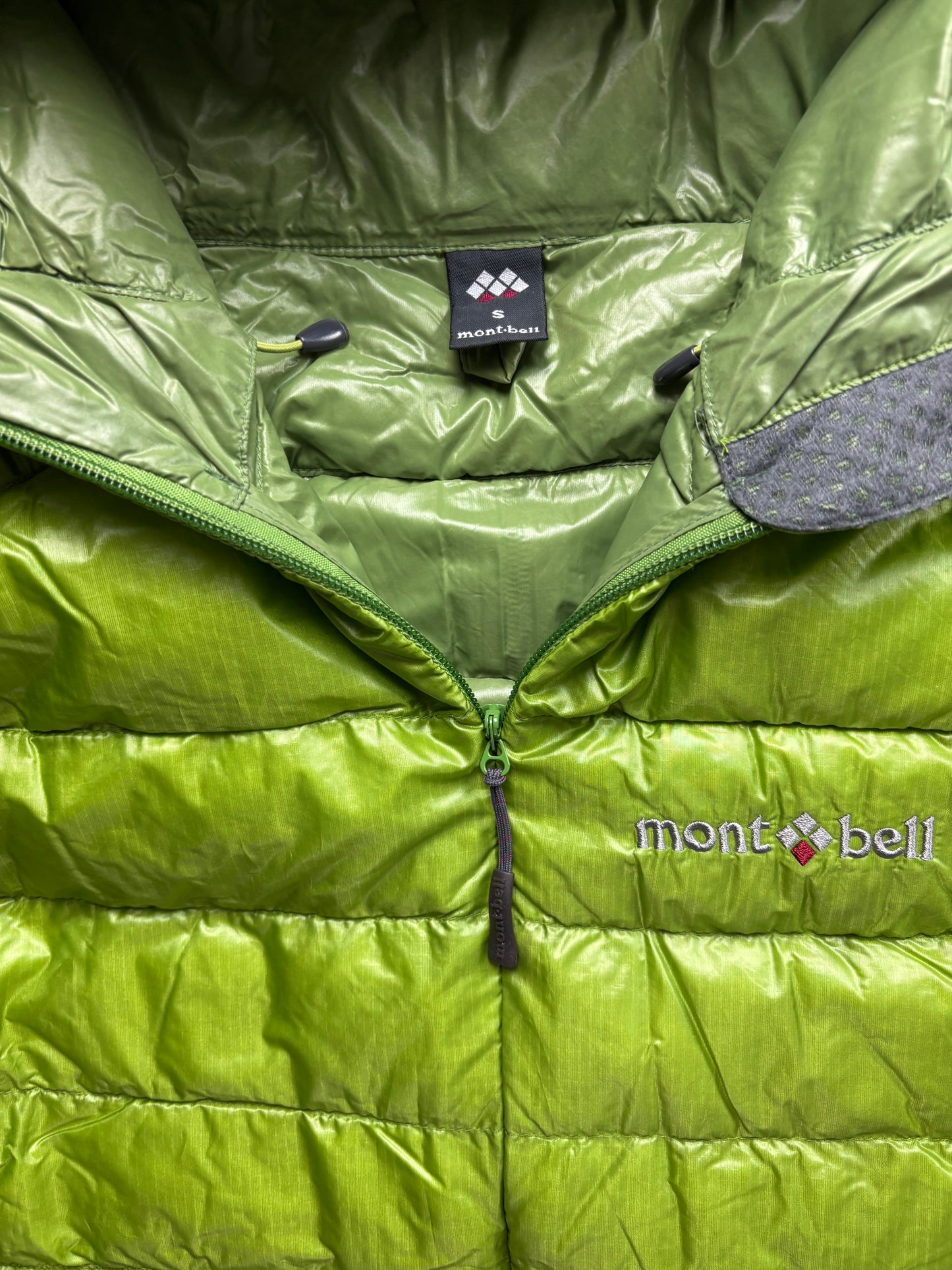 MONTBELL GREEN PUFFER JACKET (S)