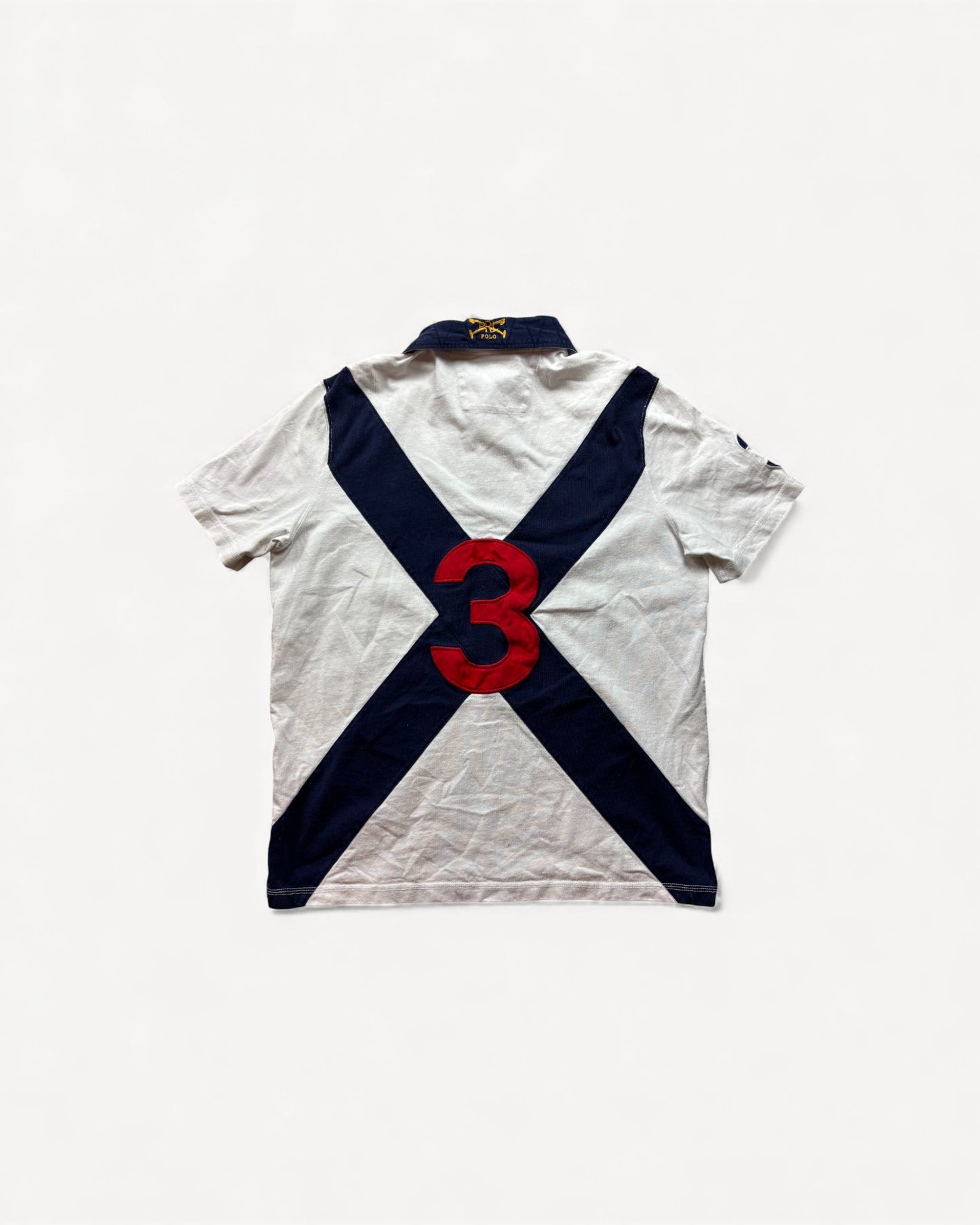 RALPH LAUREN POLO SHIRT WHITE (L)