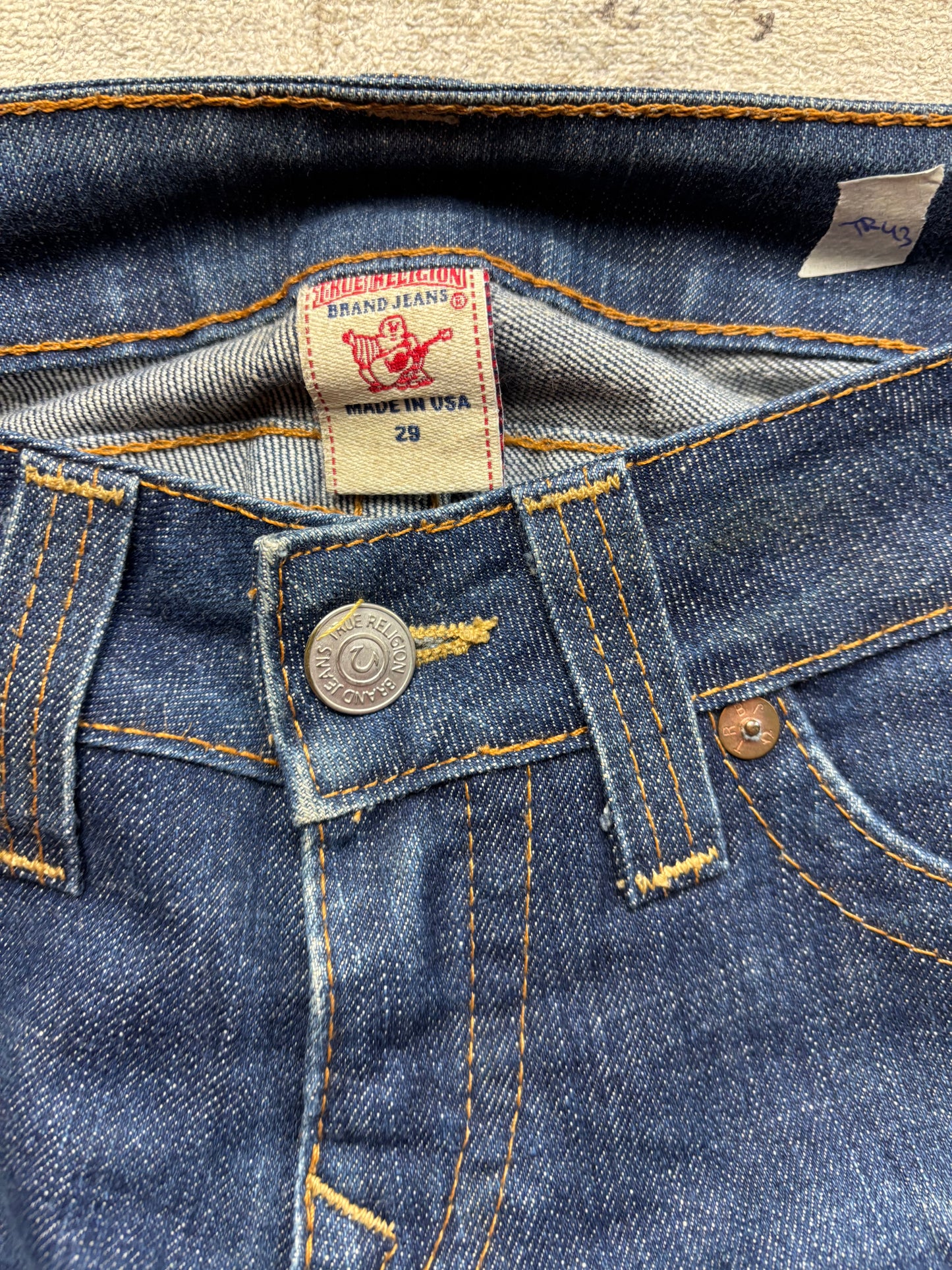 TRUE RELIGION JEANS W29 L30 #TR43
