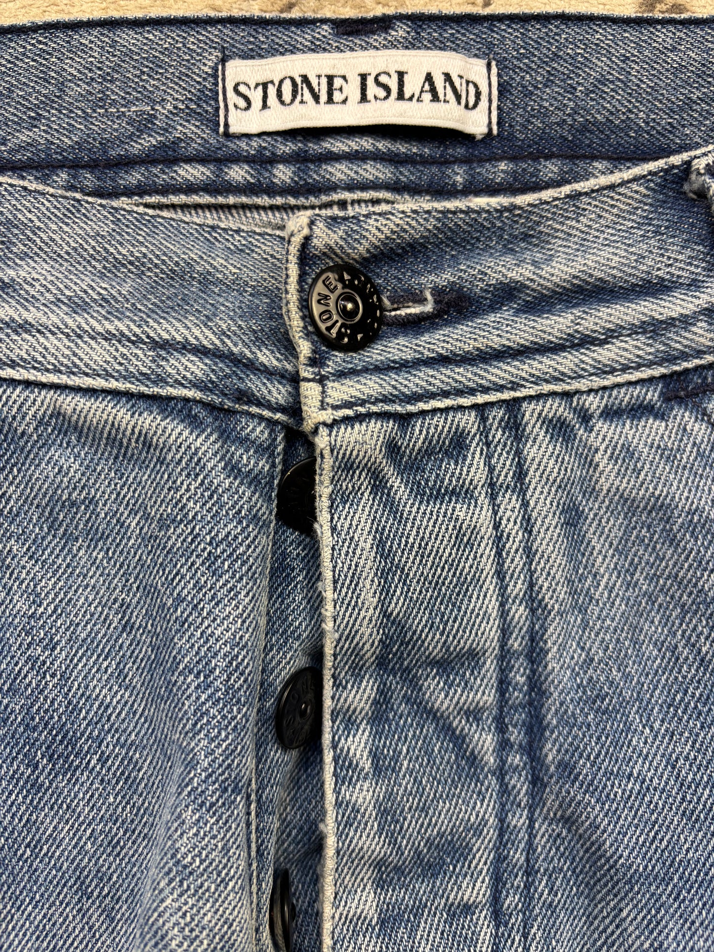 STONE ISLAND GREEN BADGE JEANS W32 L32