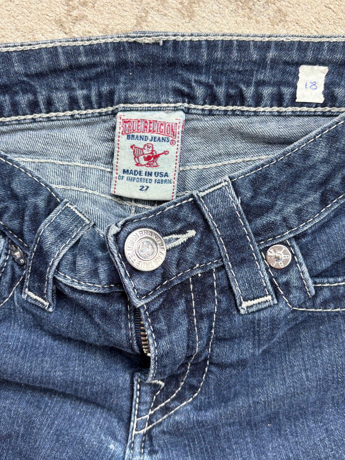 TRUE RELIGION JEANS W27 L32 #TR18