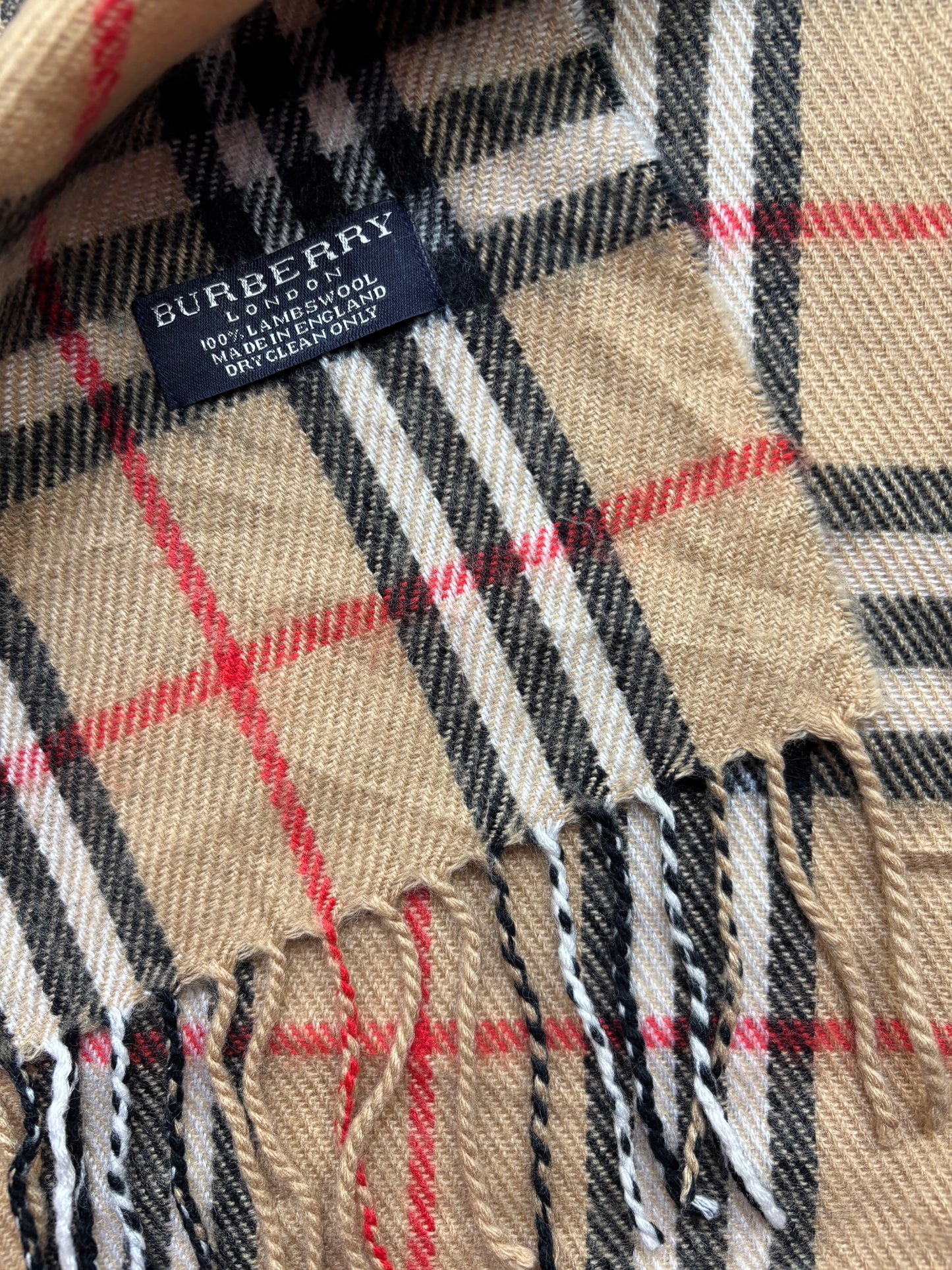 BURBERRY NOVACHECK SCARF BEIGE