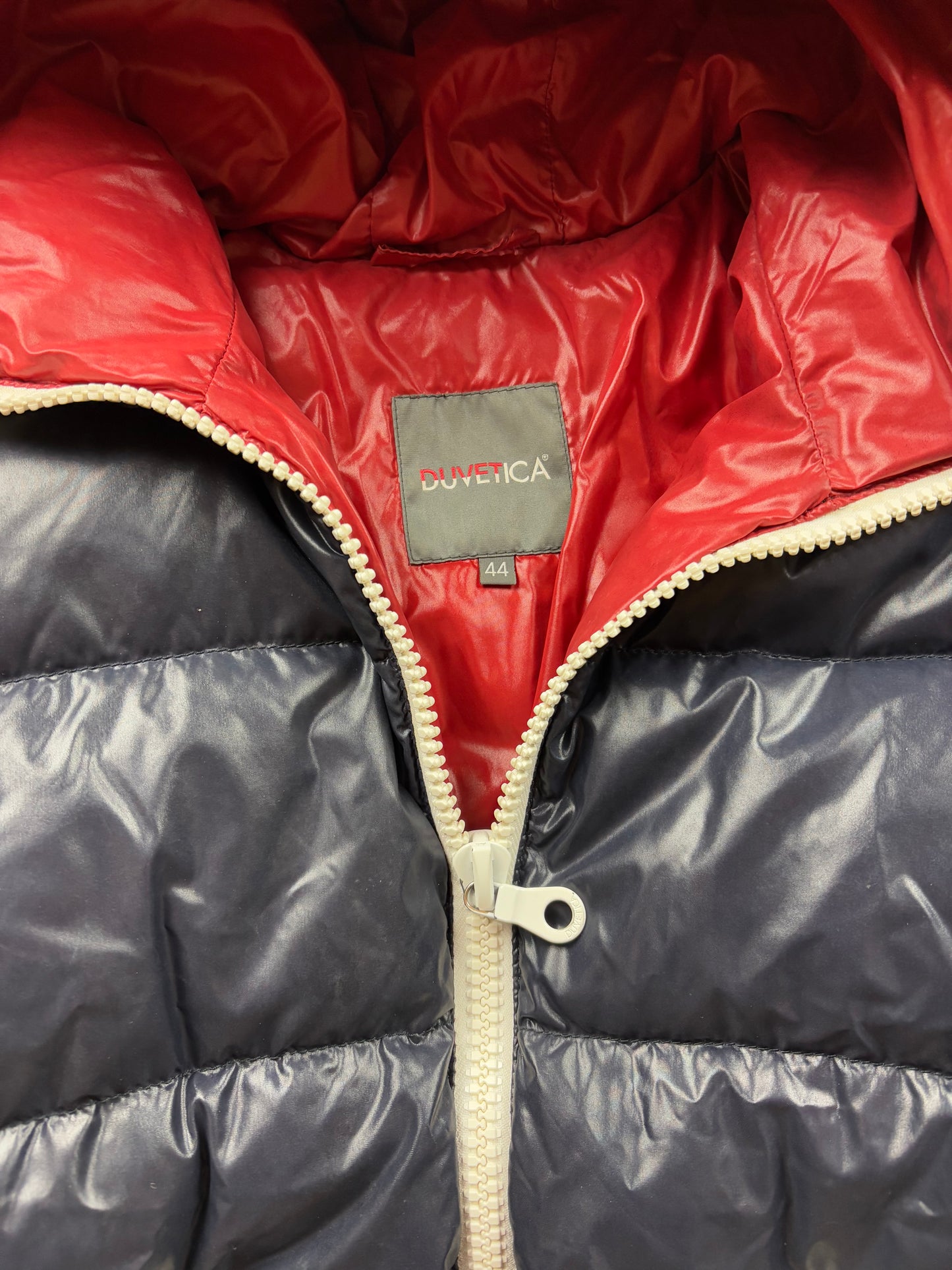 DUVETICA NAVY PUFFER JACKET (S)