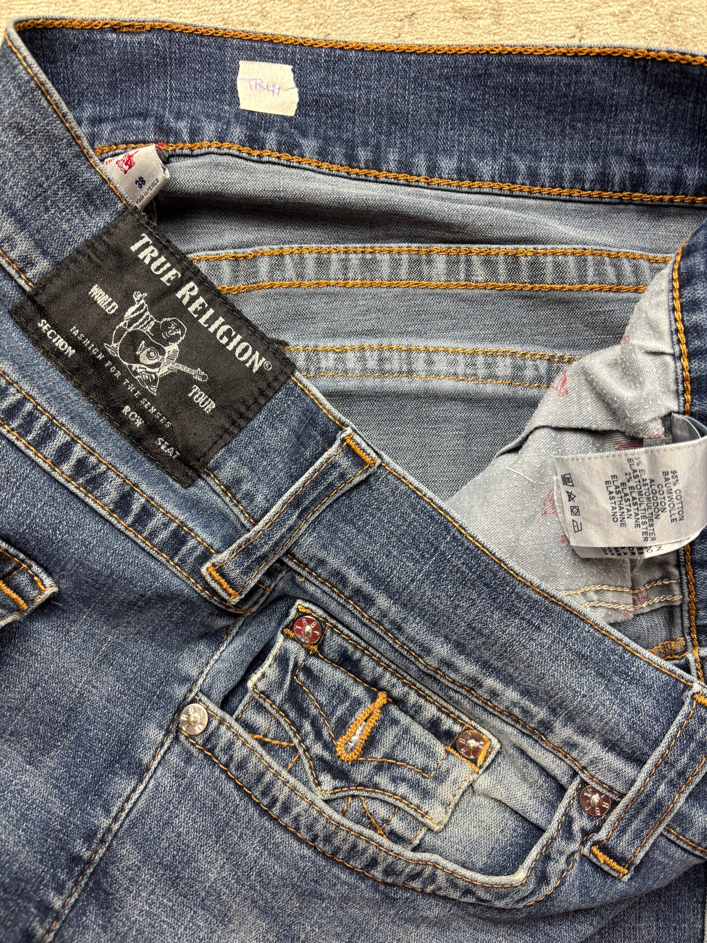 TRUE RELIGION JEANS W38 L34 #TR41