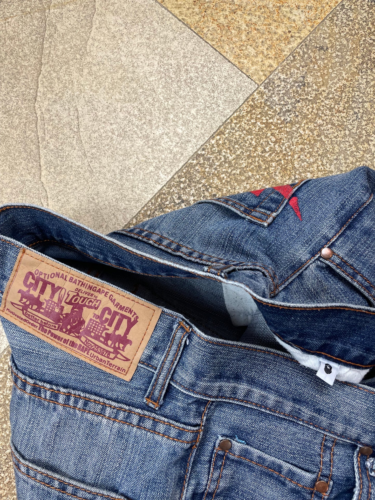 BAPE STA BAGGY JEANS W30 L32