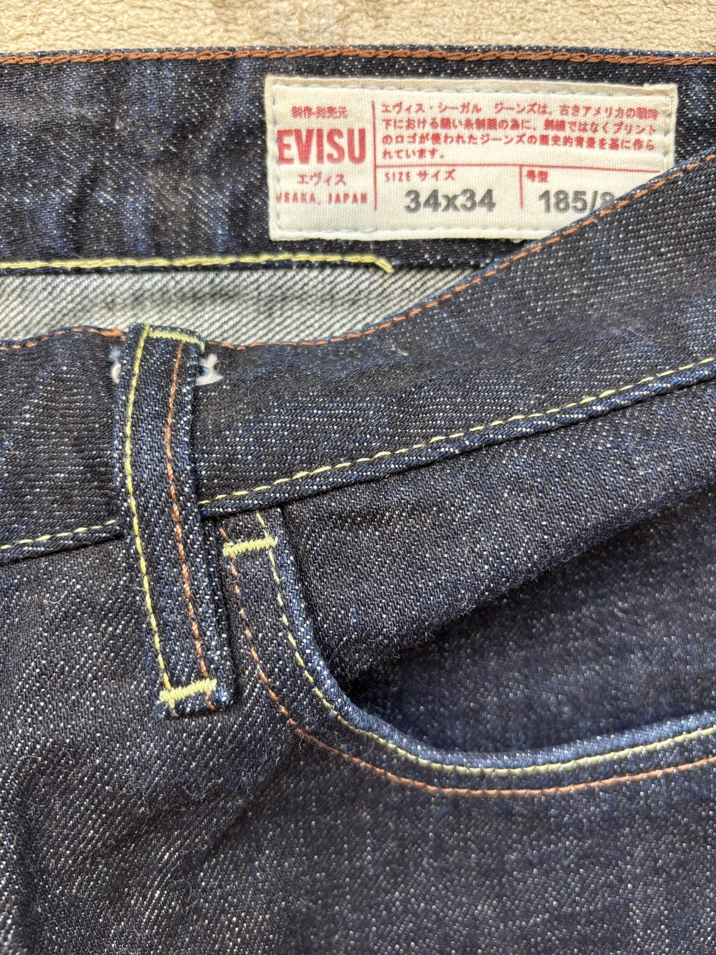 EVISU JEANS W34 L34 #E17