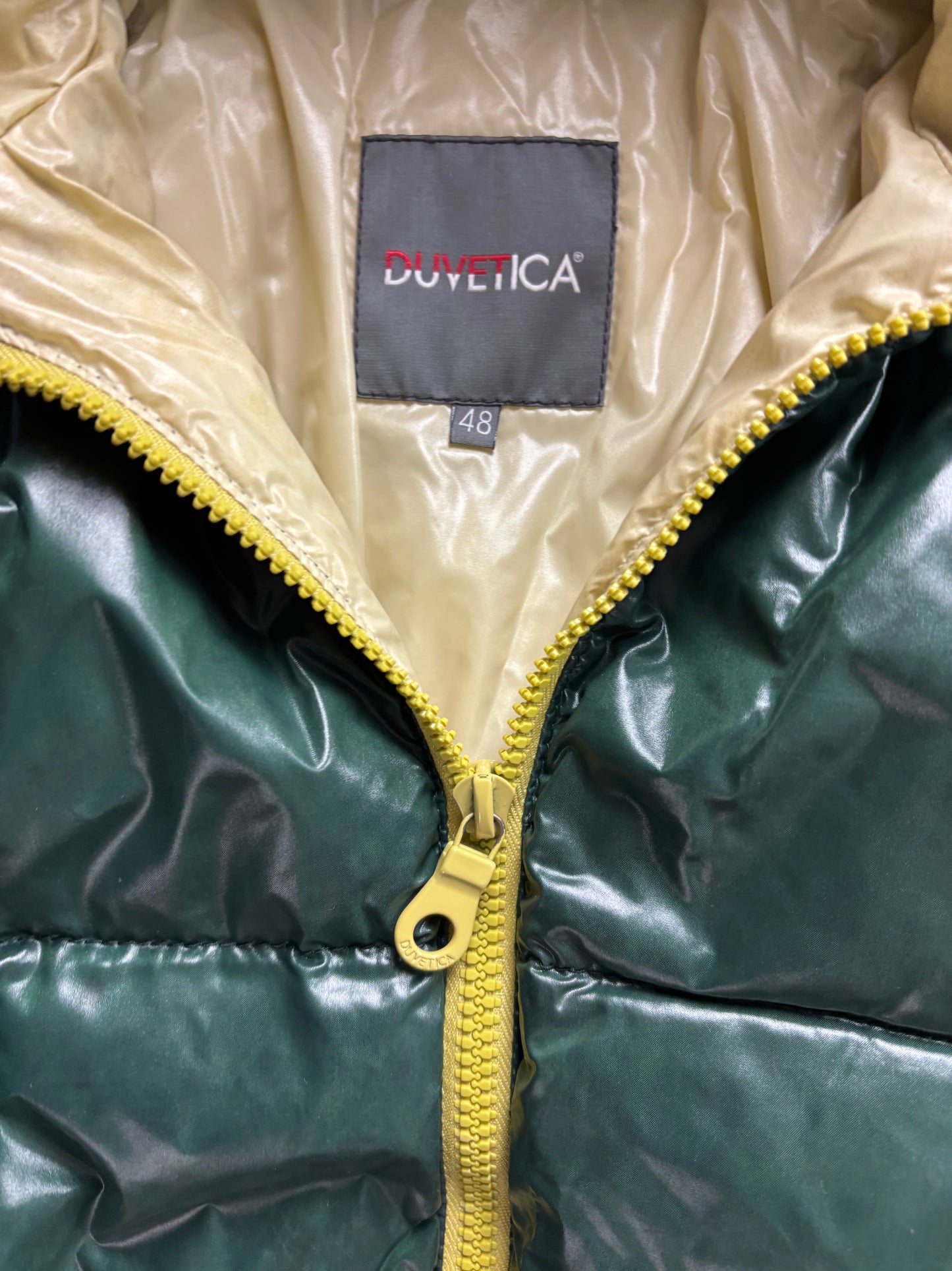 DUVETICA GREEN PUFFER JACKET (M)