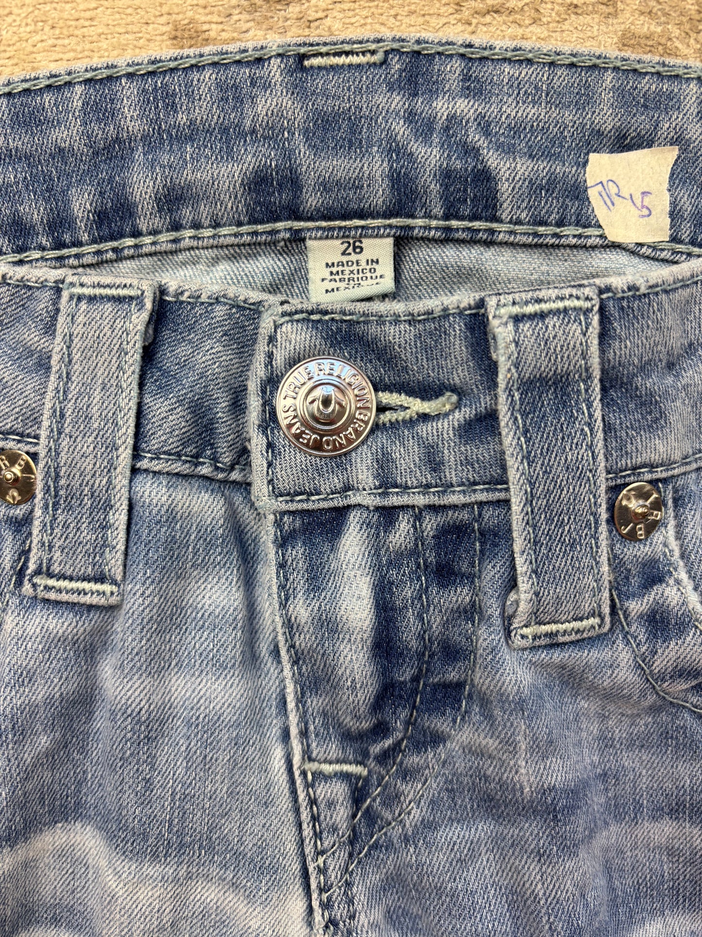 TRUE RELIGION JEANS W26 L32 #TR15