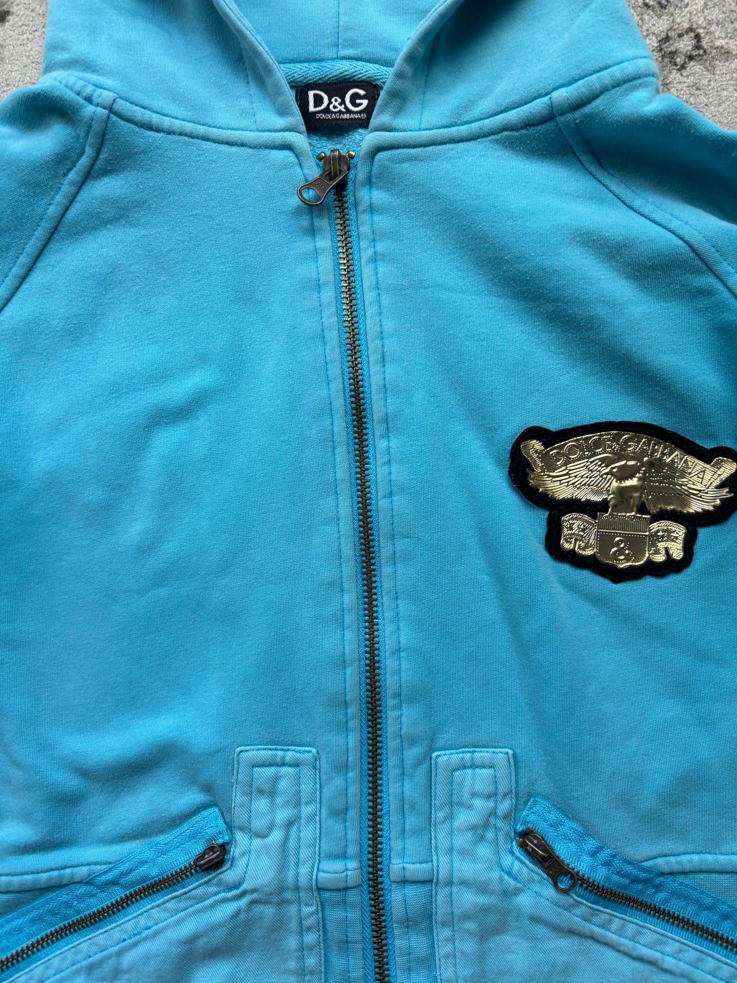 DOLCE & GABBANA WOMEN ZIP UP HOODIE (M)