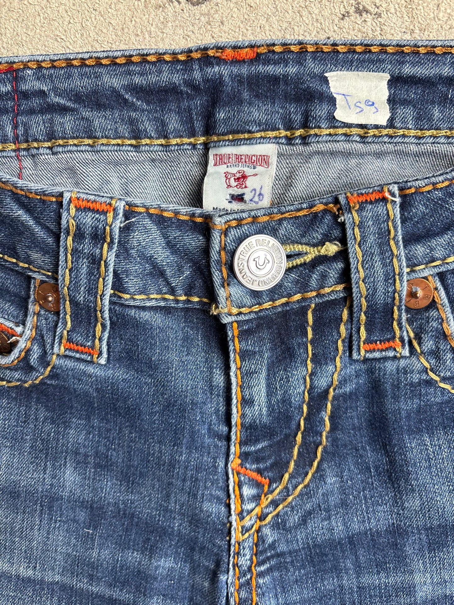 TRUE RELIGION HOT PANT W26 #S9