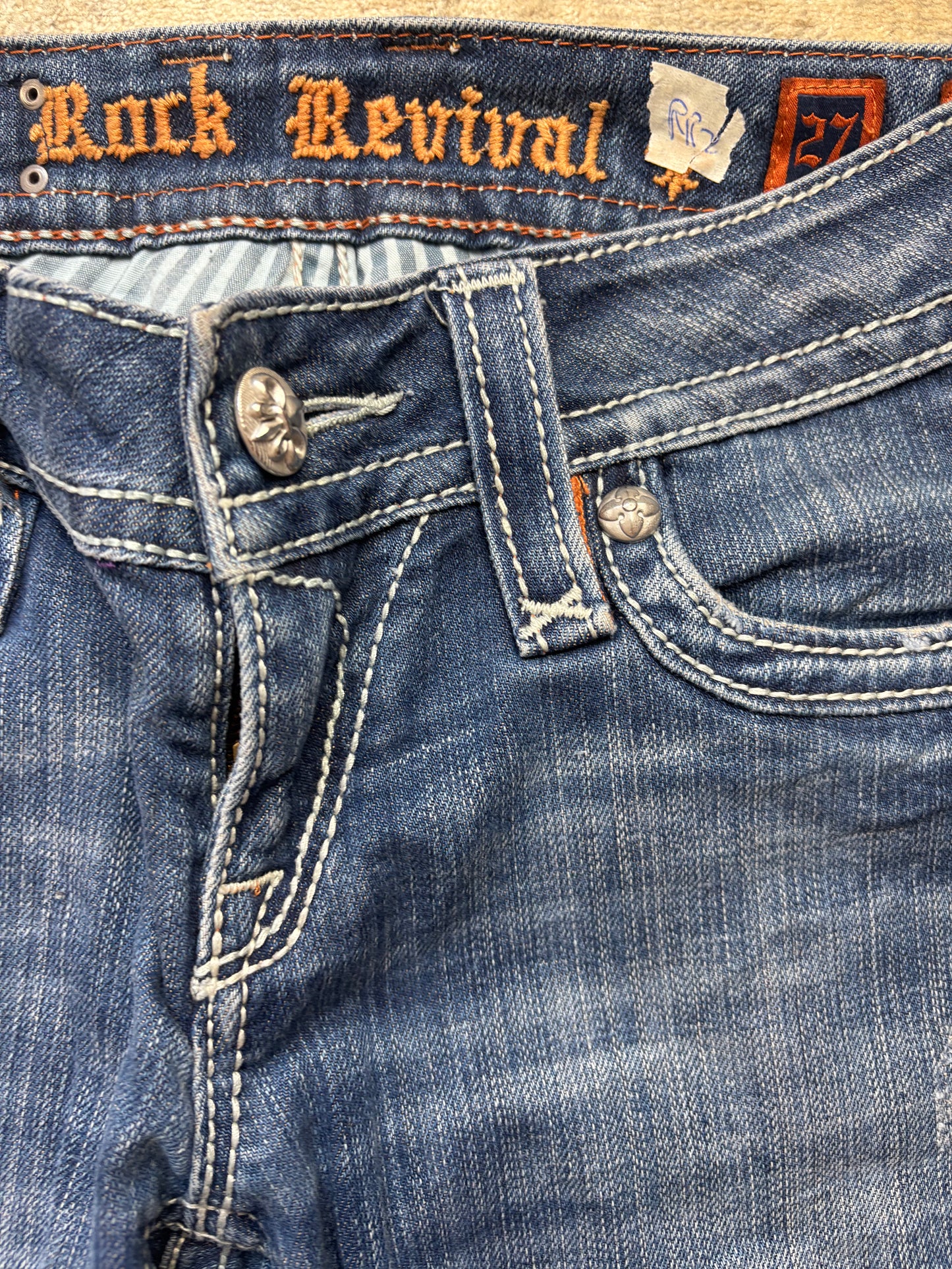 ROCK REVIVAL JEANS W27 L32 #RR2