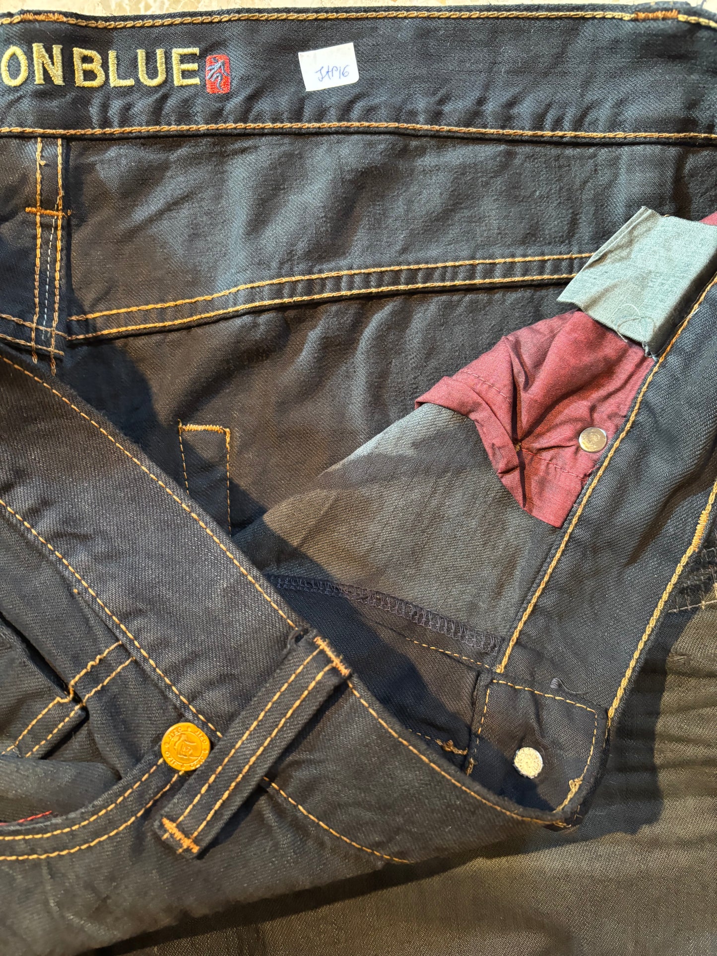 JAPANESE EMBROIDERED DENIM W38 L32 #JAP16