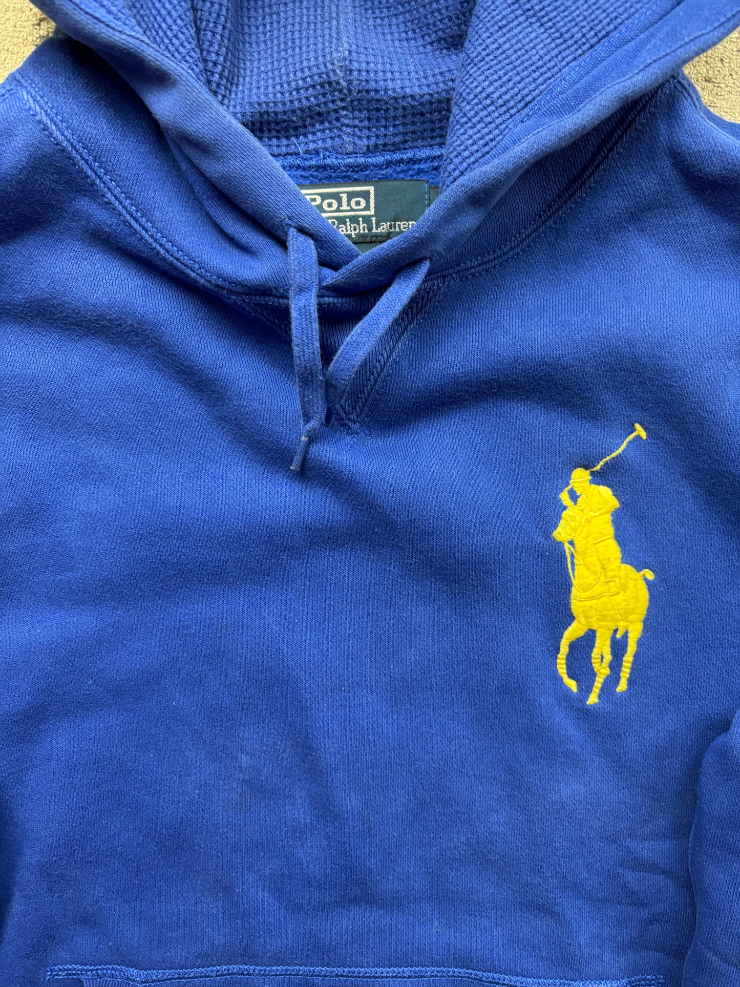 RALPH LAUREN BLUE HOODIE (L)