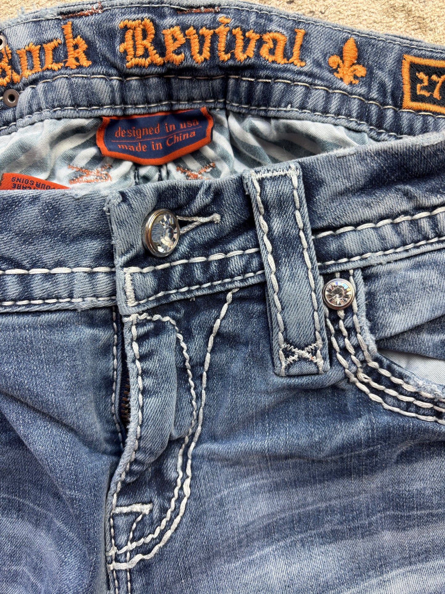ROCK REVIVAL JEANS W27 L30 #RR4