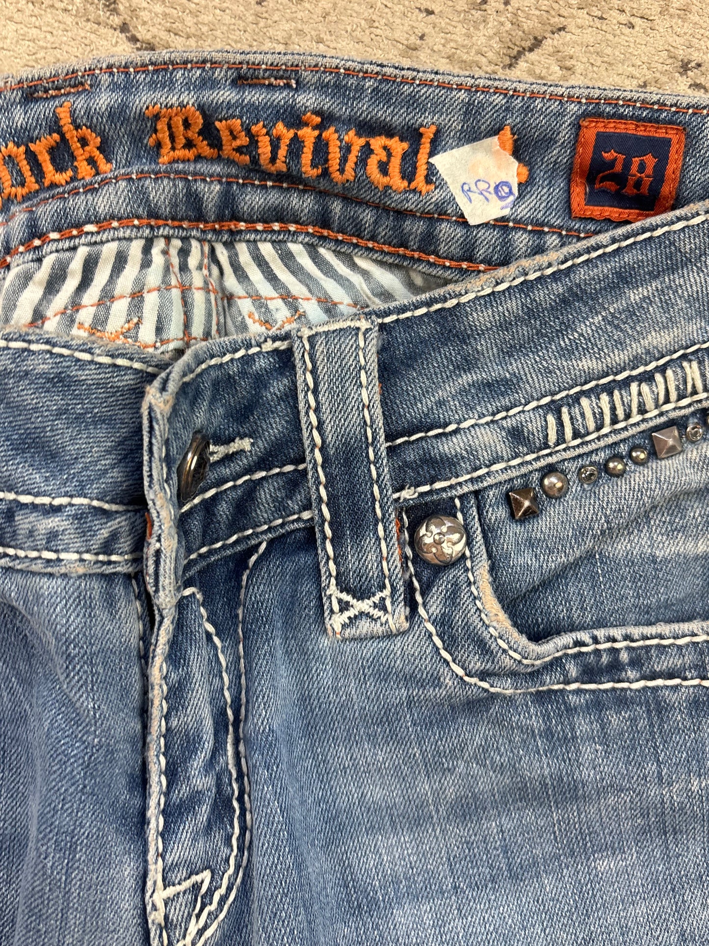 ROCK REVIVAL JEANS W28 L34 #RR9