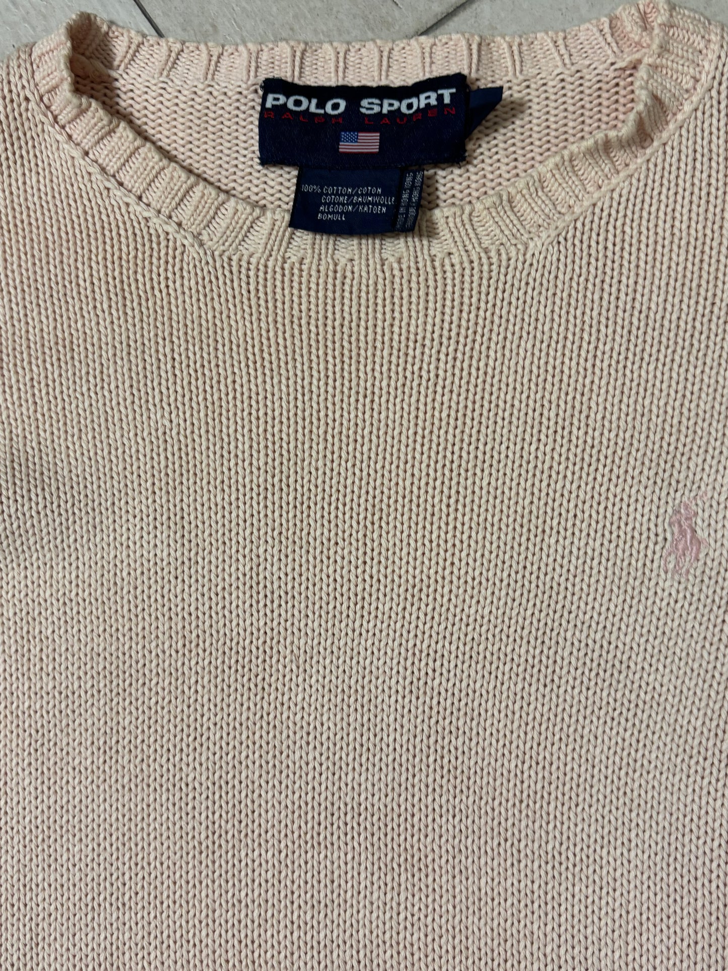 RALPH LAUREN PINK KNIT (S)