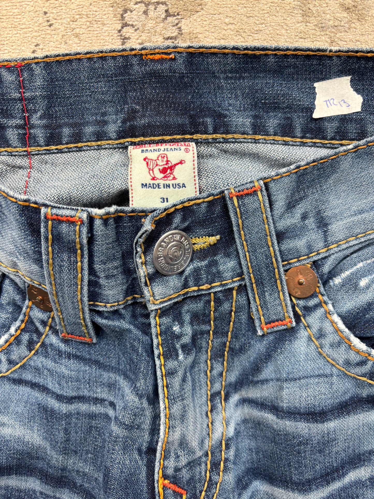 TRUE RELIGION JEANS W31 L34 #TR13